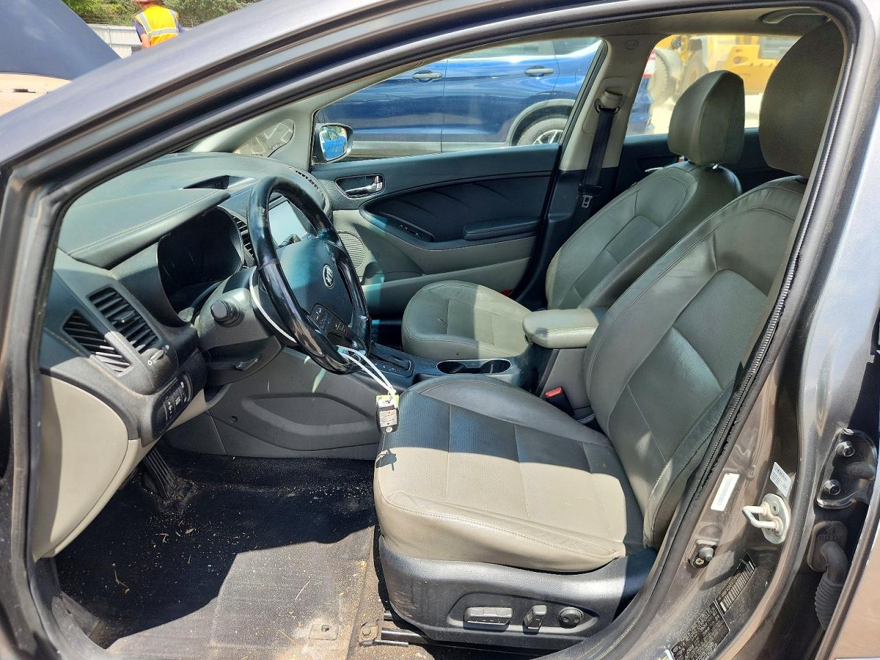 2014 Kia Forte Ex Gray vin: KNAFX5A83E5205035