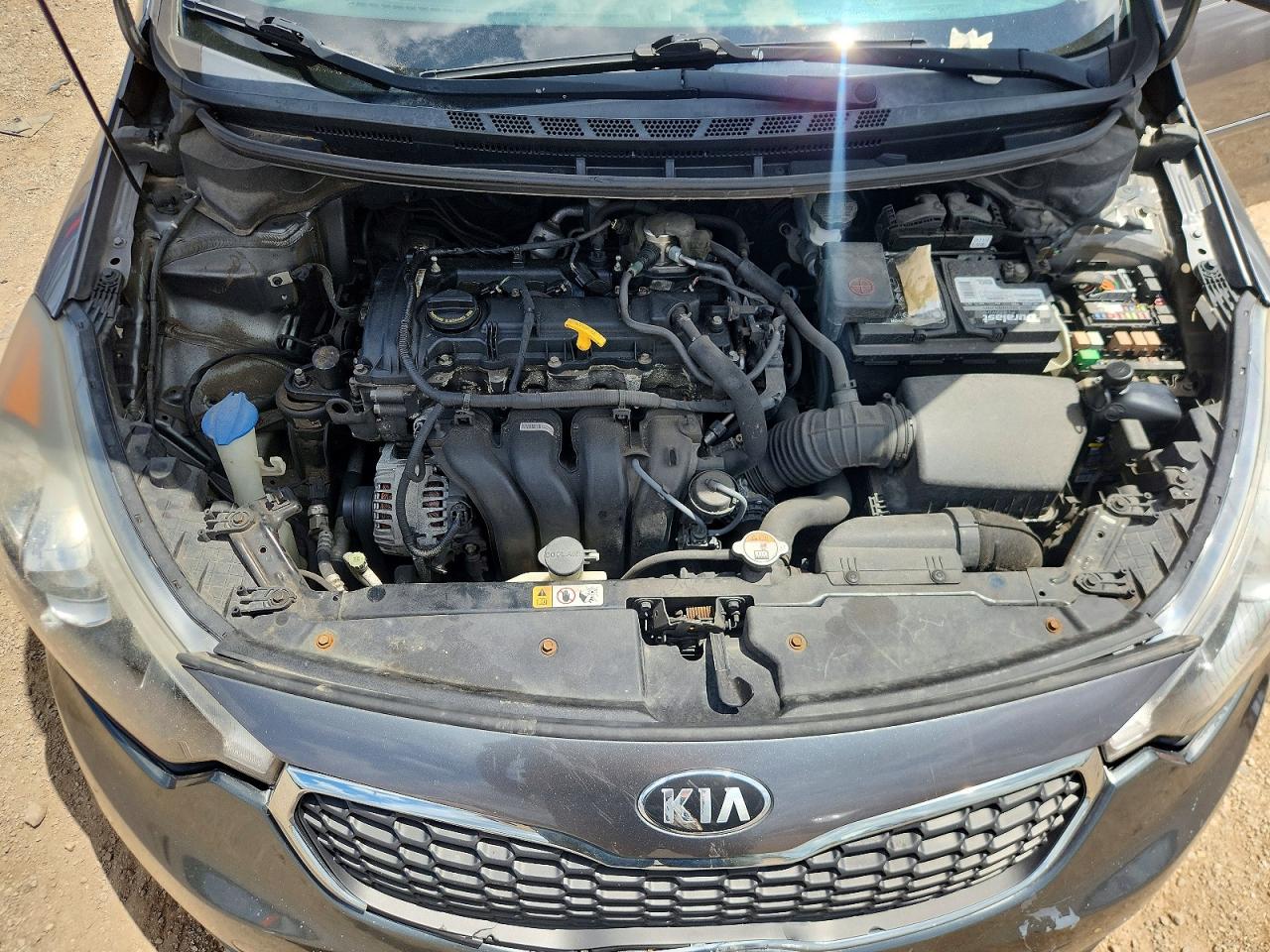 2014 Kia Forte Ex Gray vin: KNAFX5A83E5205035