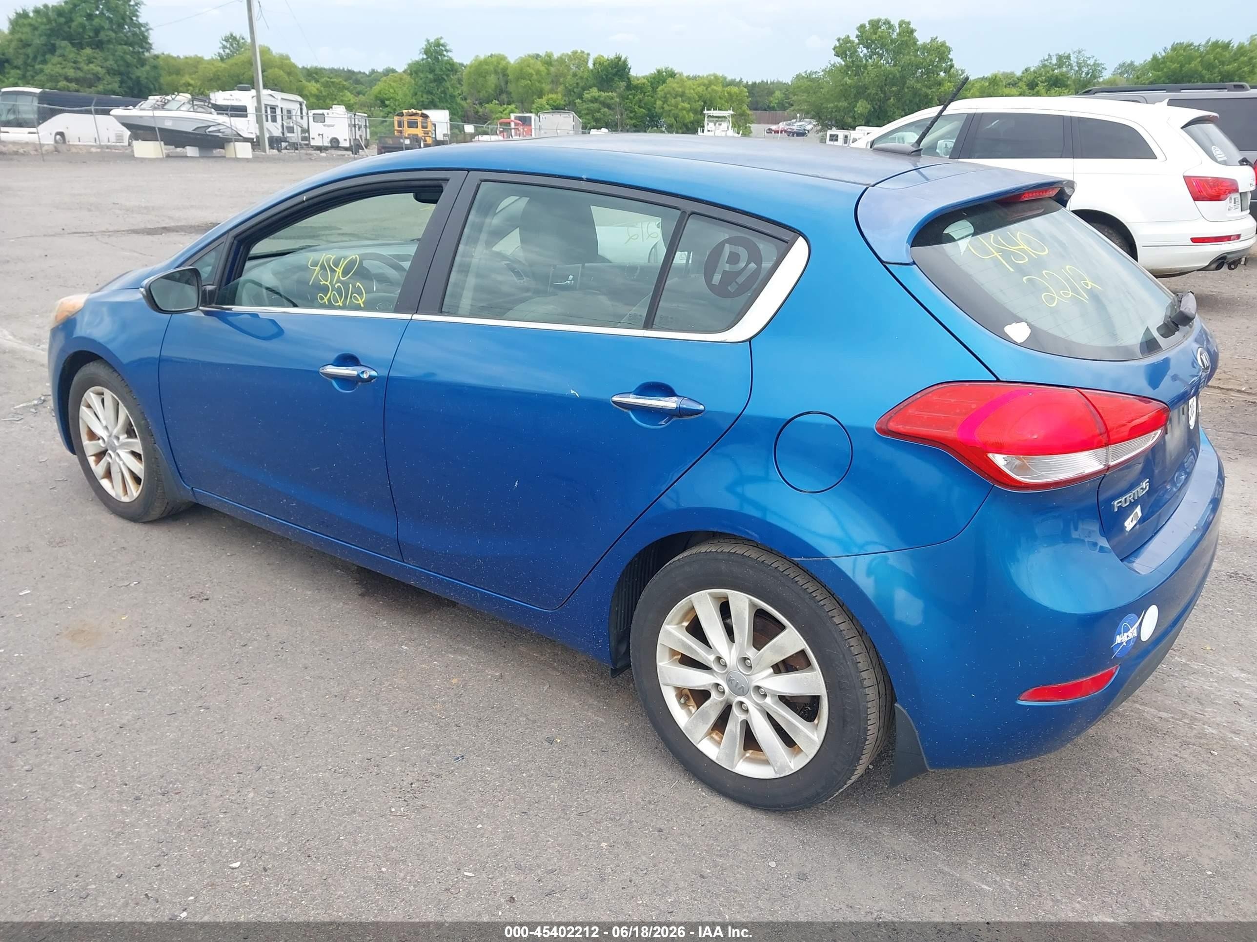 2015 Kia Forte Ex Blue vin: KNAFX5A84F5283857