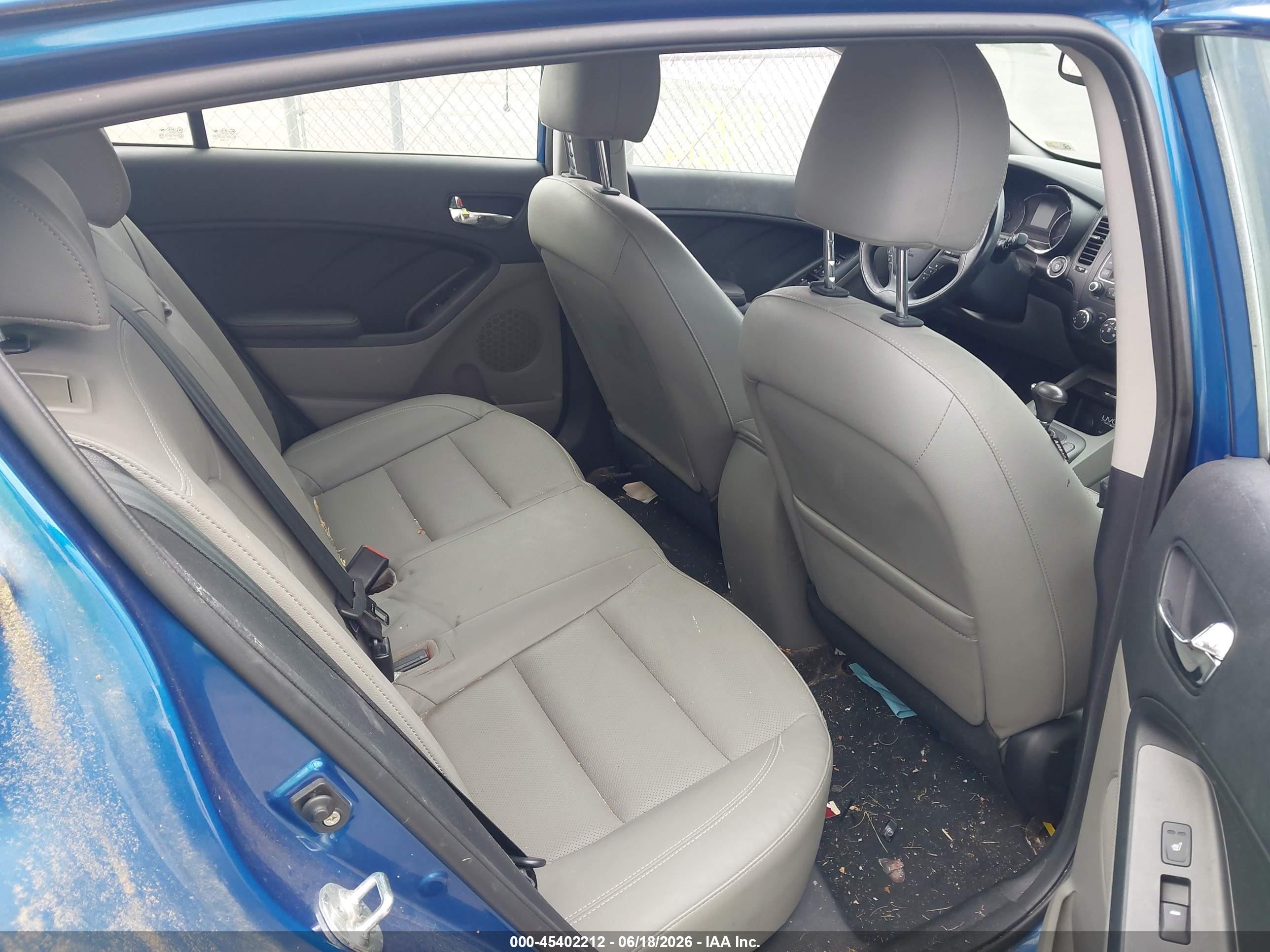 2015 Kia Forte Ex Blue vin: KNAFX5A84F5283857
