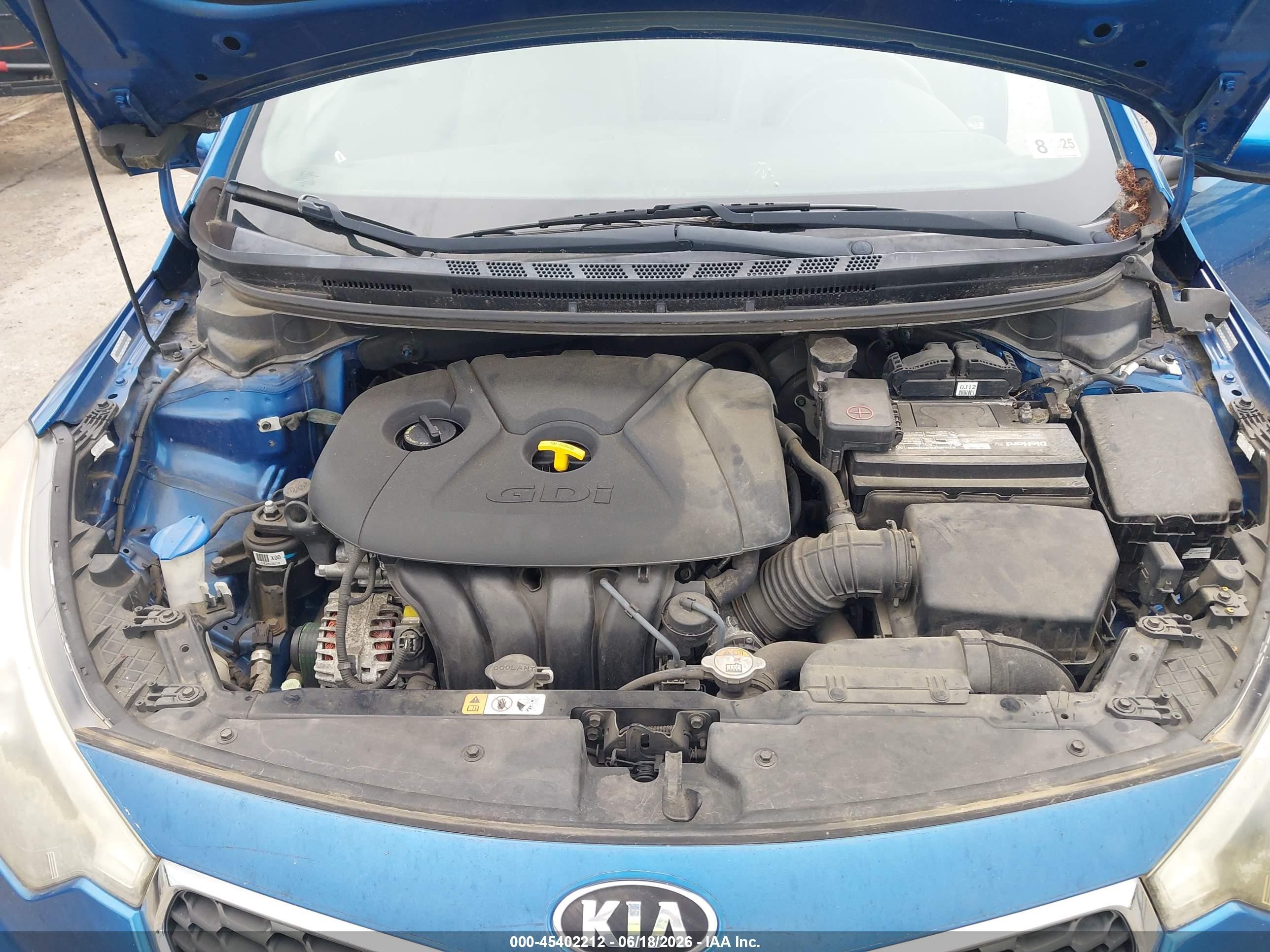 2015 Kia Forte Ex Blue vin: KNAFX5A84F5283857