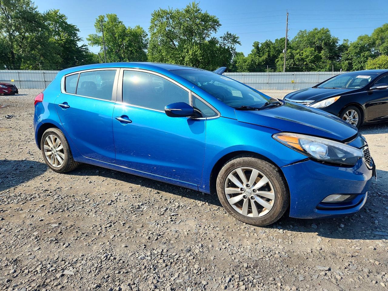2014 Kia Forte Ex Gray vin: KNAFX5A85E5160387