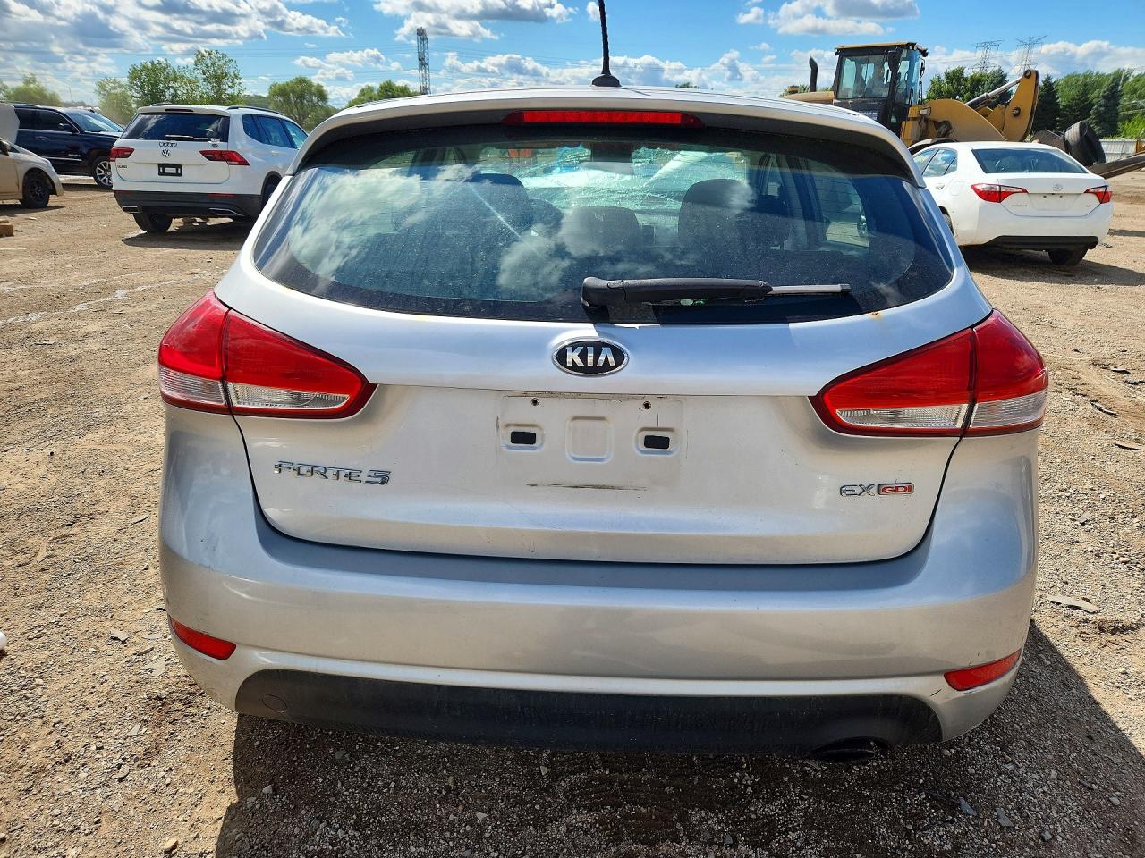 2015 Kia Forte Ex Silver vin: KNAFX5A85F5292910