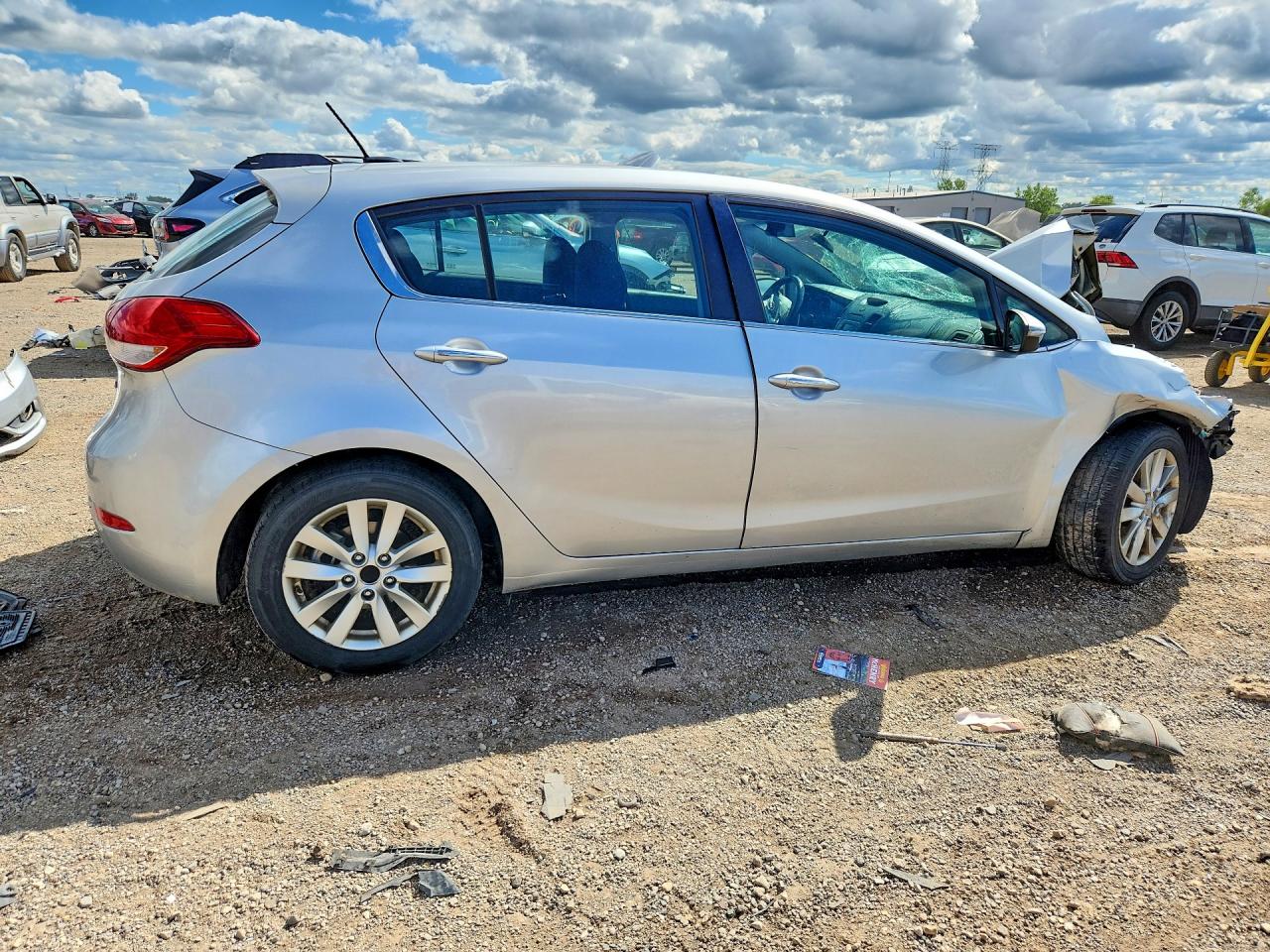 2015 Kia Forte Ex Silver vin: KNAFX5A85F5292910