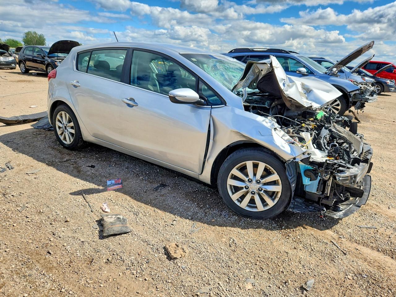 2015 Kia Forte Ex Silver vin: KNAFX5A85F5292910