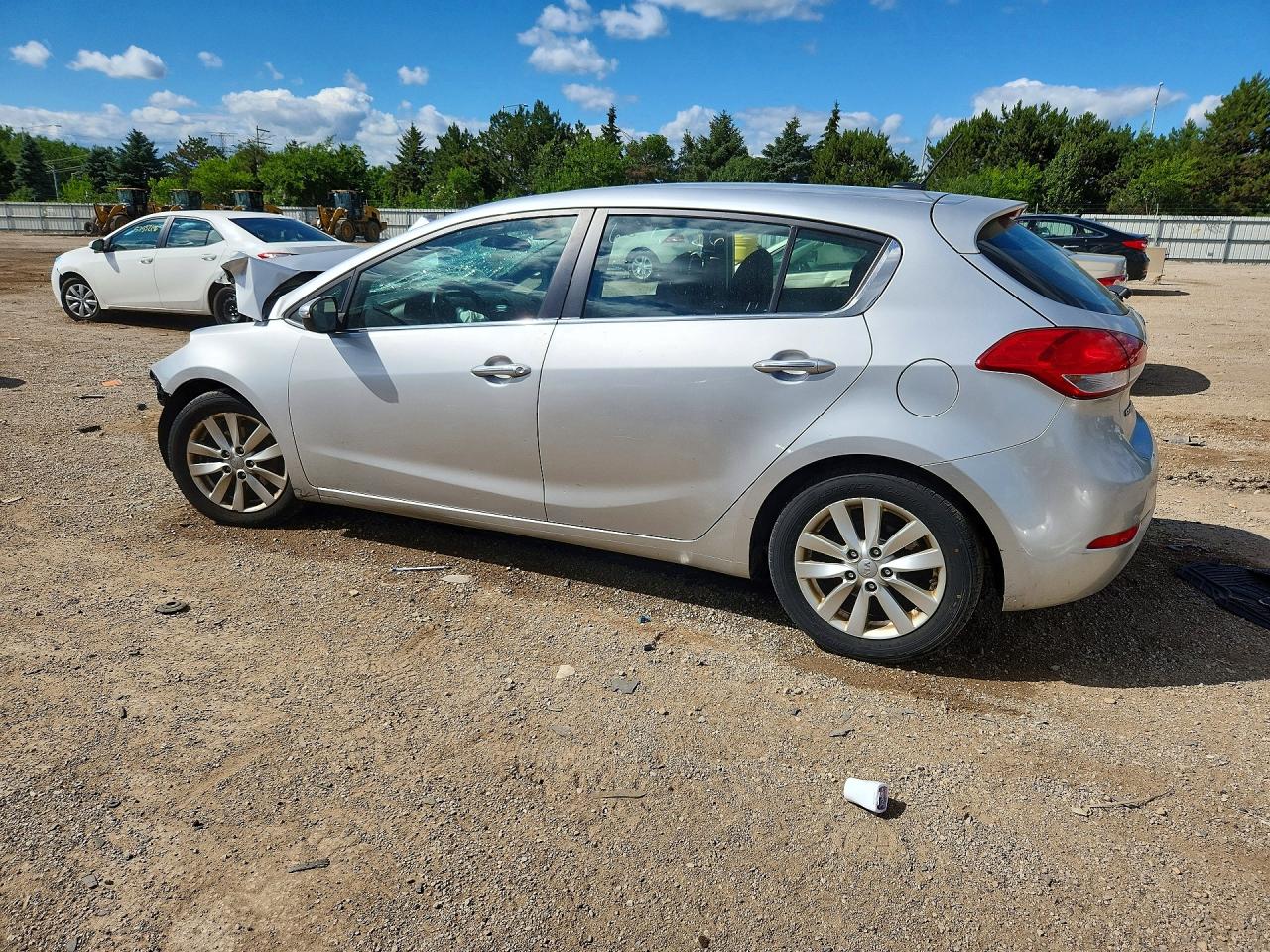 2015 Kia Forte Ex Silver vin: KNAFX5A85F5292910