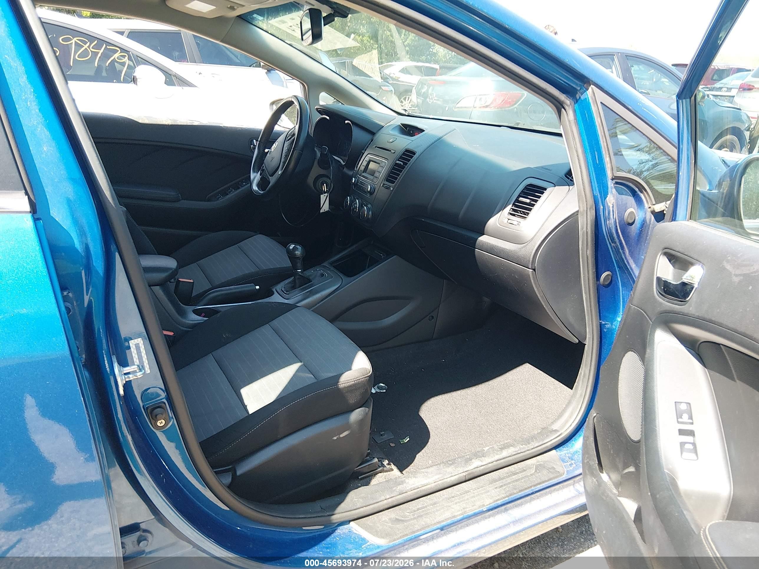 2015 Kia Forte Ex Blue vin: KNAFX5A85F5295077