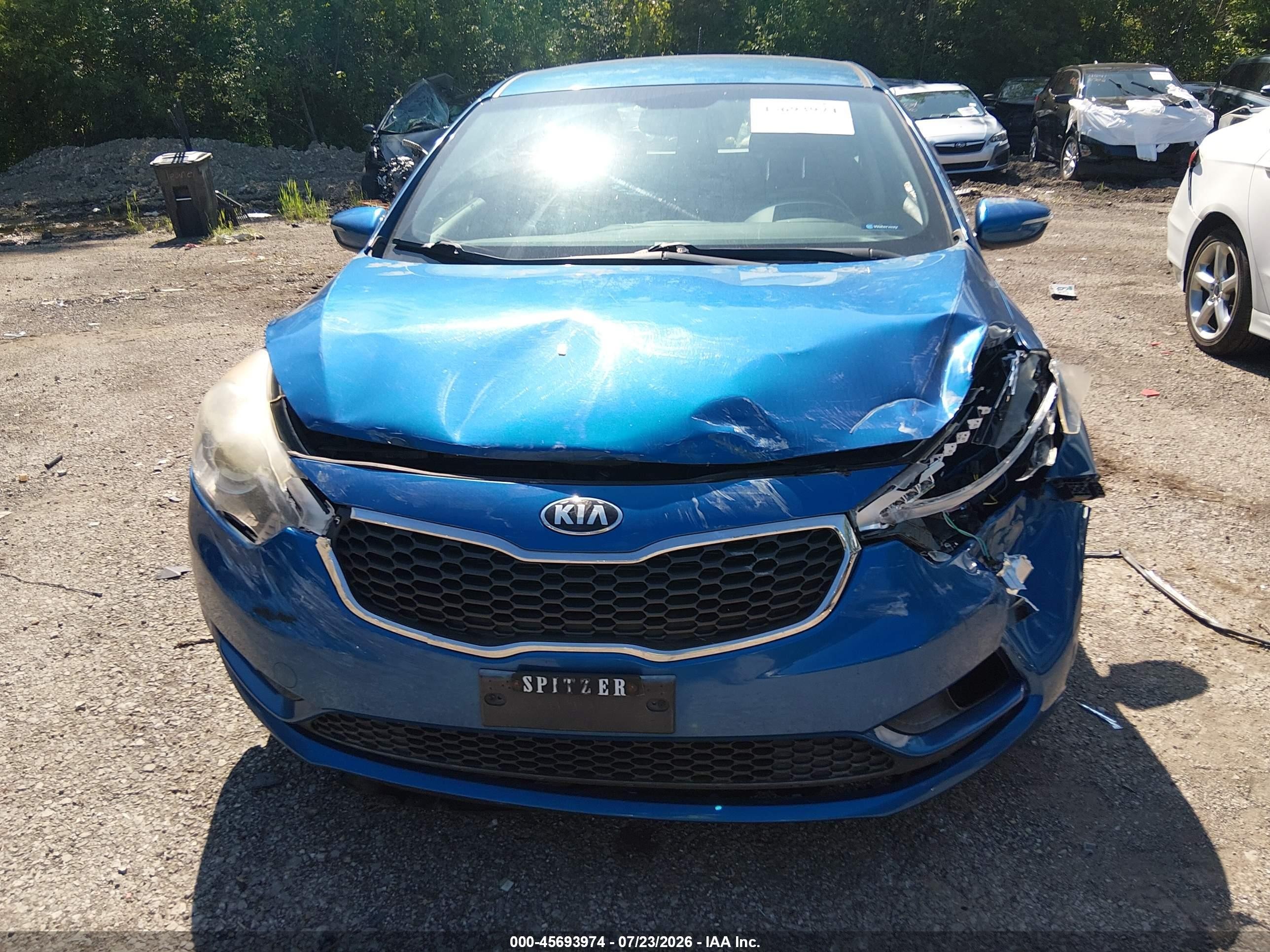 2015 Kia Forte Ex Blue vin: KNAFX5A85F5295077