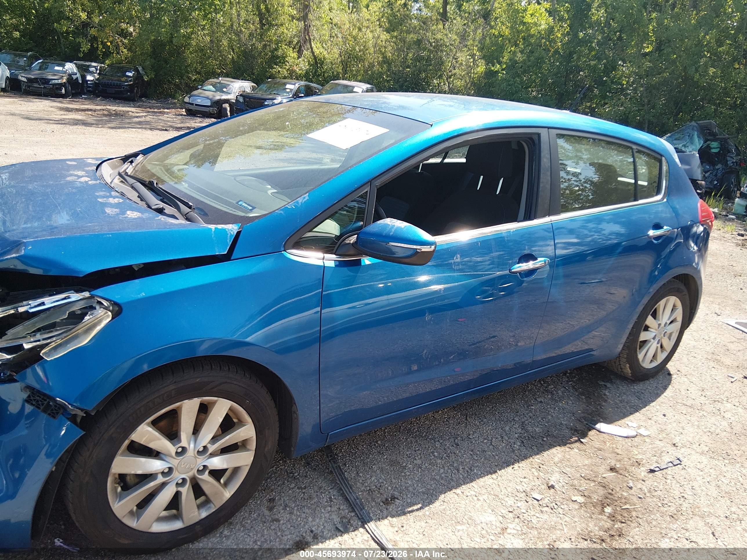 2015 Kia Forte Ex Blue vin: KNAFX5A85F5295077