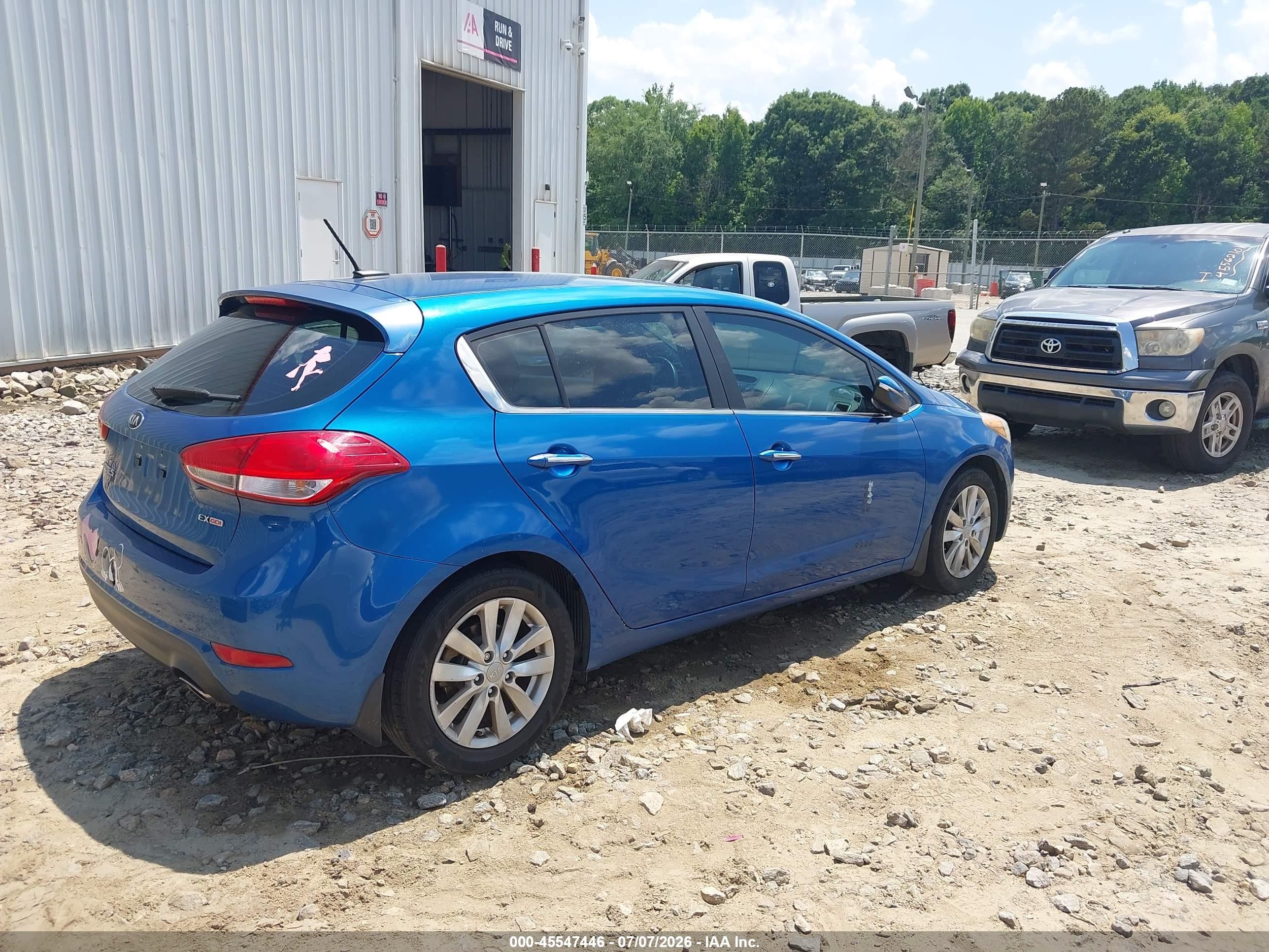 2015 Kia Forte Ex Blue vin: KNAFX5A86F5266929