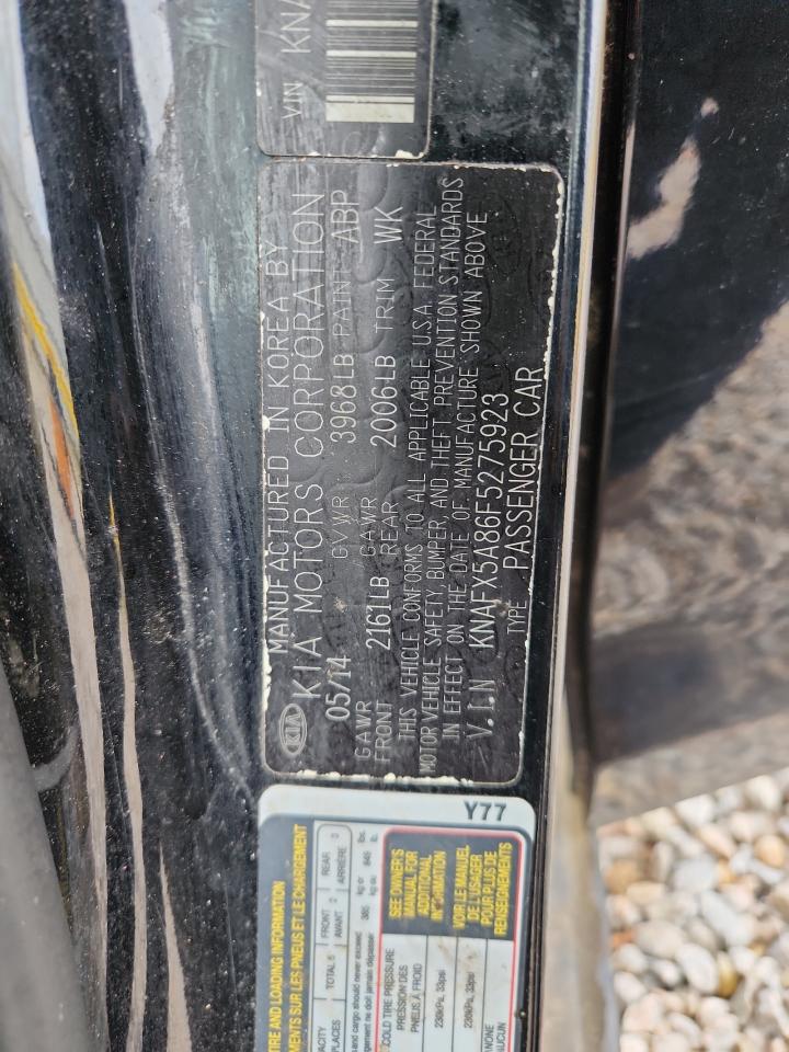 2015 Kia Forte Ex Black vin: KNAFX5A86F5275923