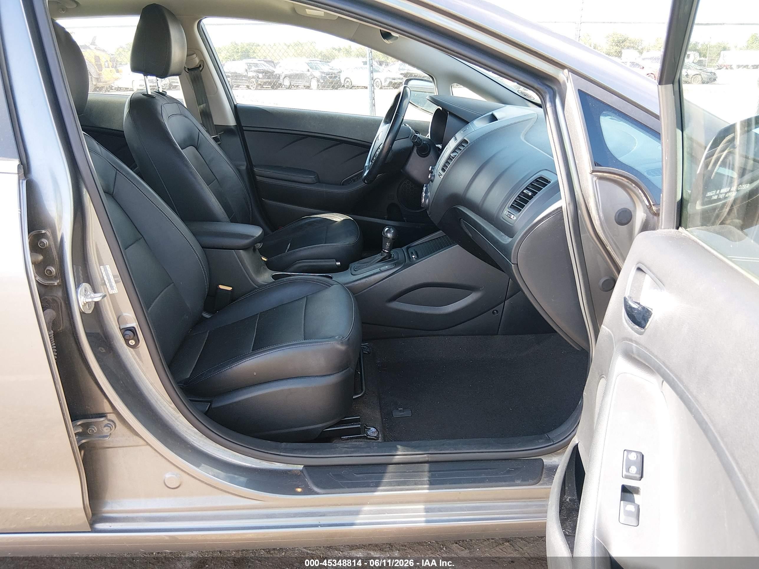 2015 Kia Forte Ex Gray vin: KNAFX5A87F5335126