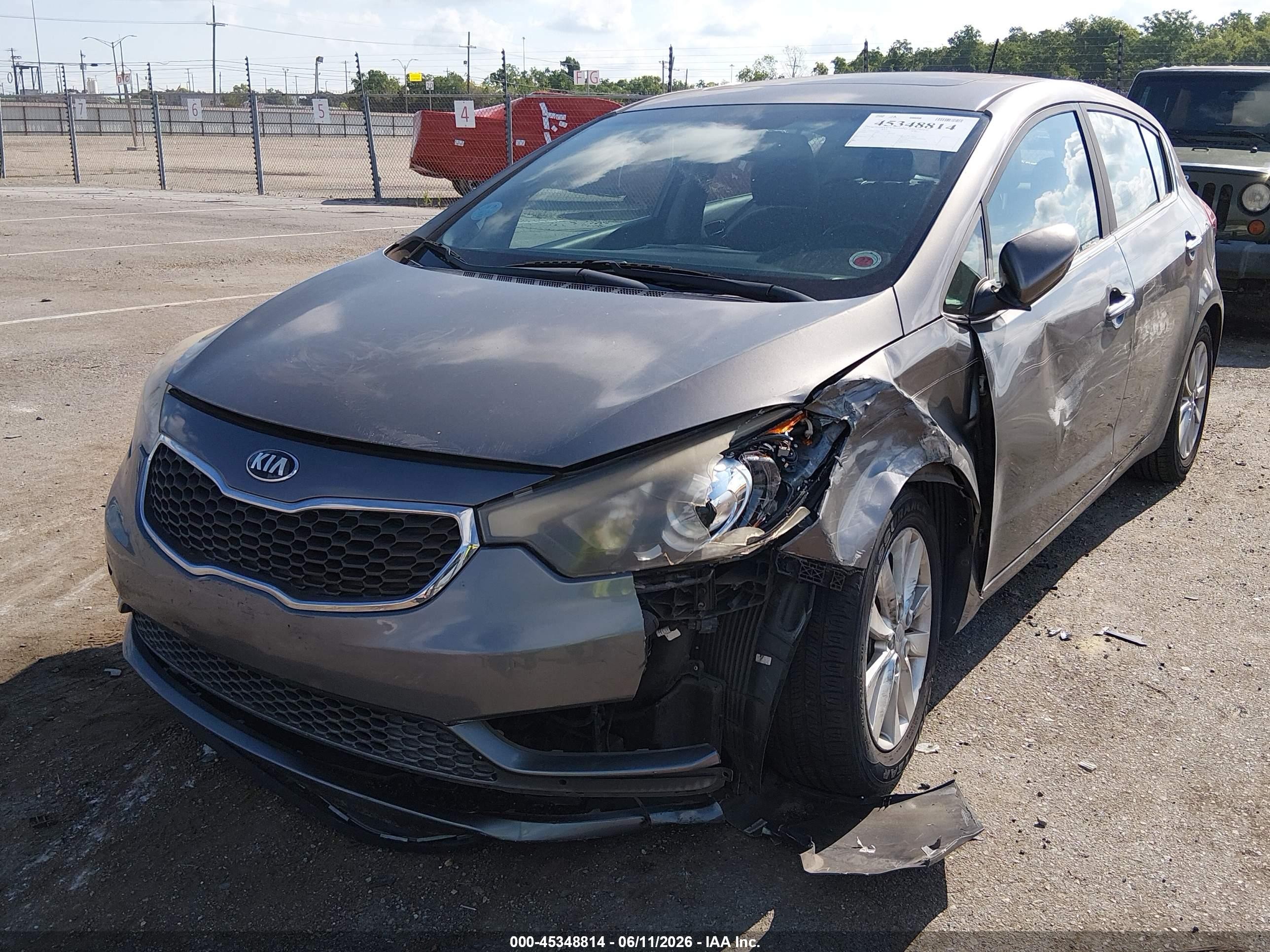 2015 Kia Forte Ex Gray vin: KNAFX5A87F5335126