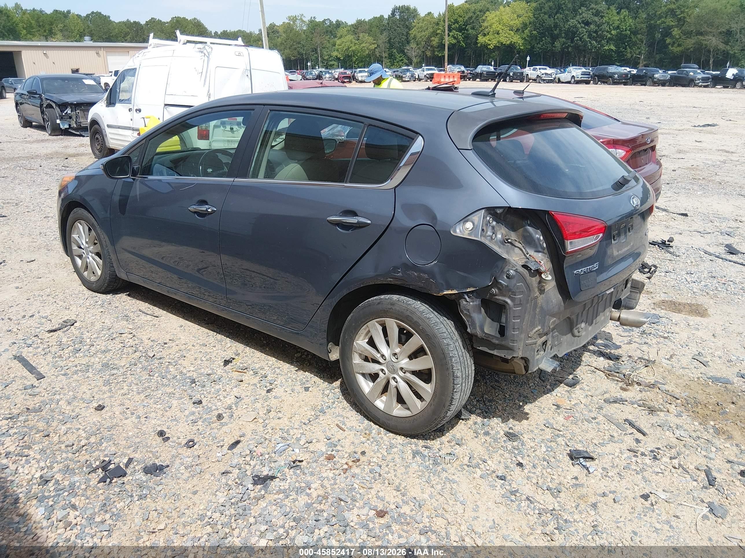 2014 Kia Forte Ex Blue vin: KNAFX5A88E5158598