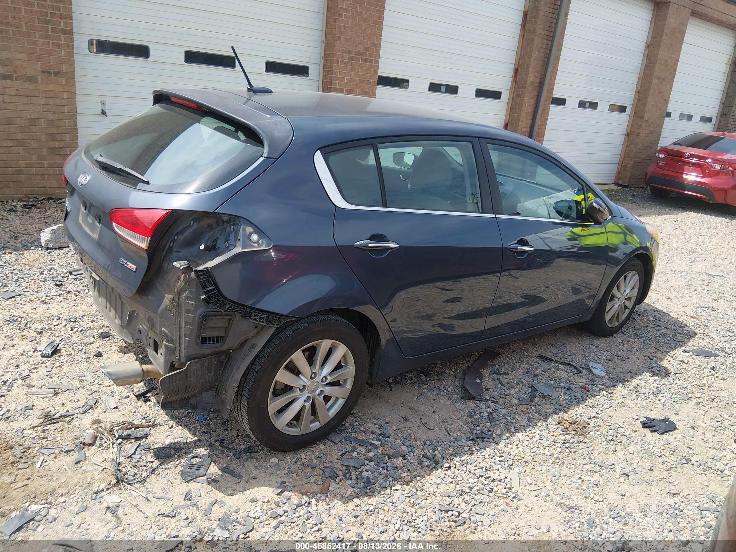 2014 Kia Forte Ex Blue vin: KNAFX5A88E5158598