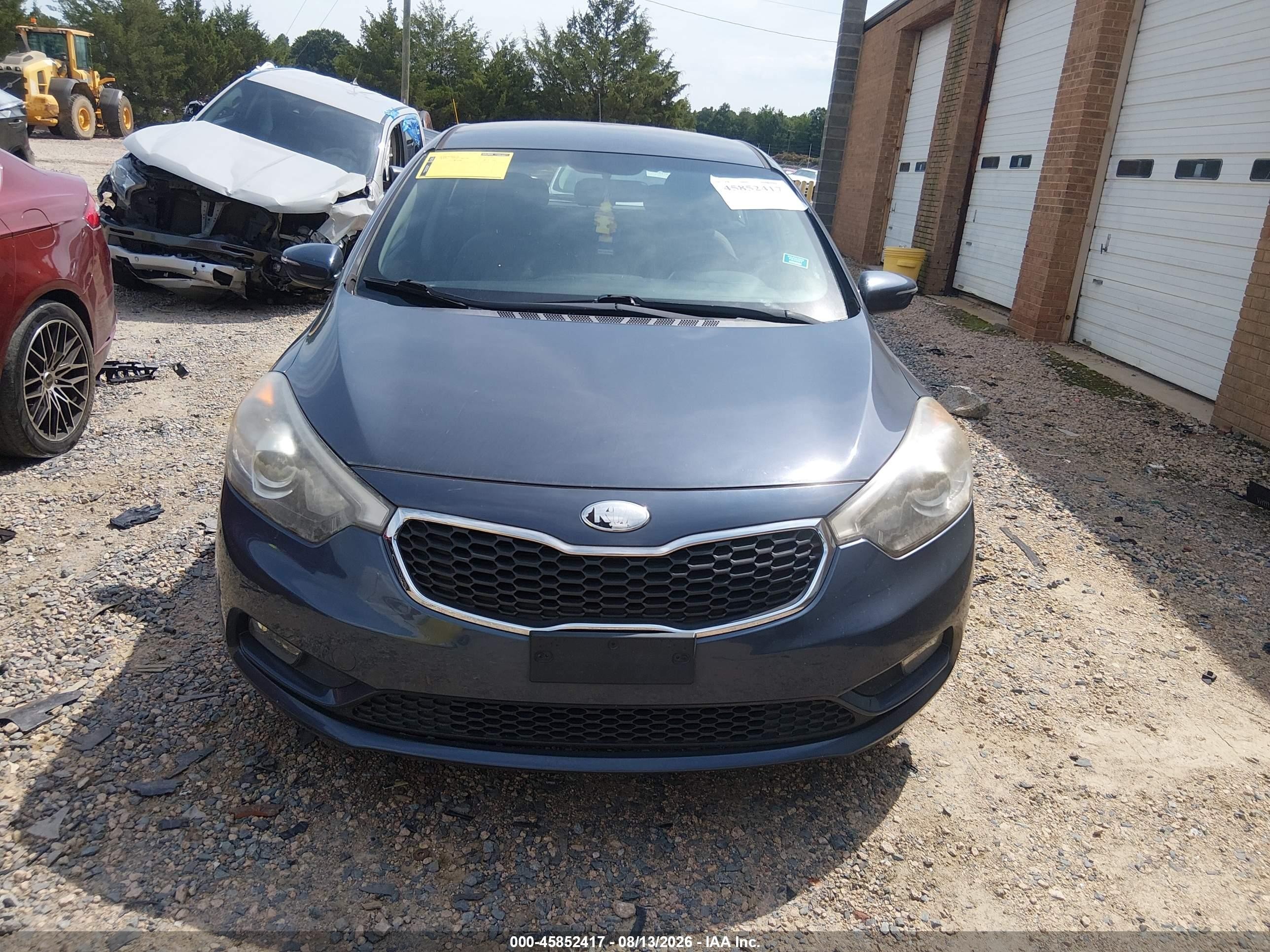 2014 Kia Forte Ex Blue vin: KNAFX5A88E5158598