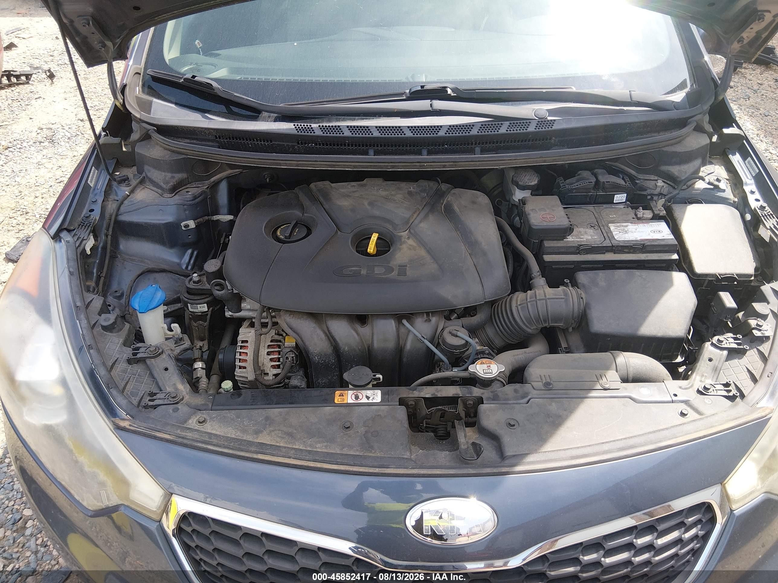 2014 Kia Forte Ex Blue vin: KNAFX5A88E5158598
