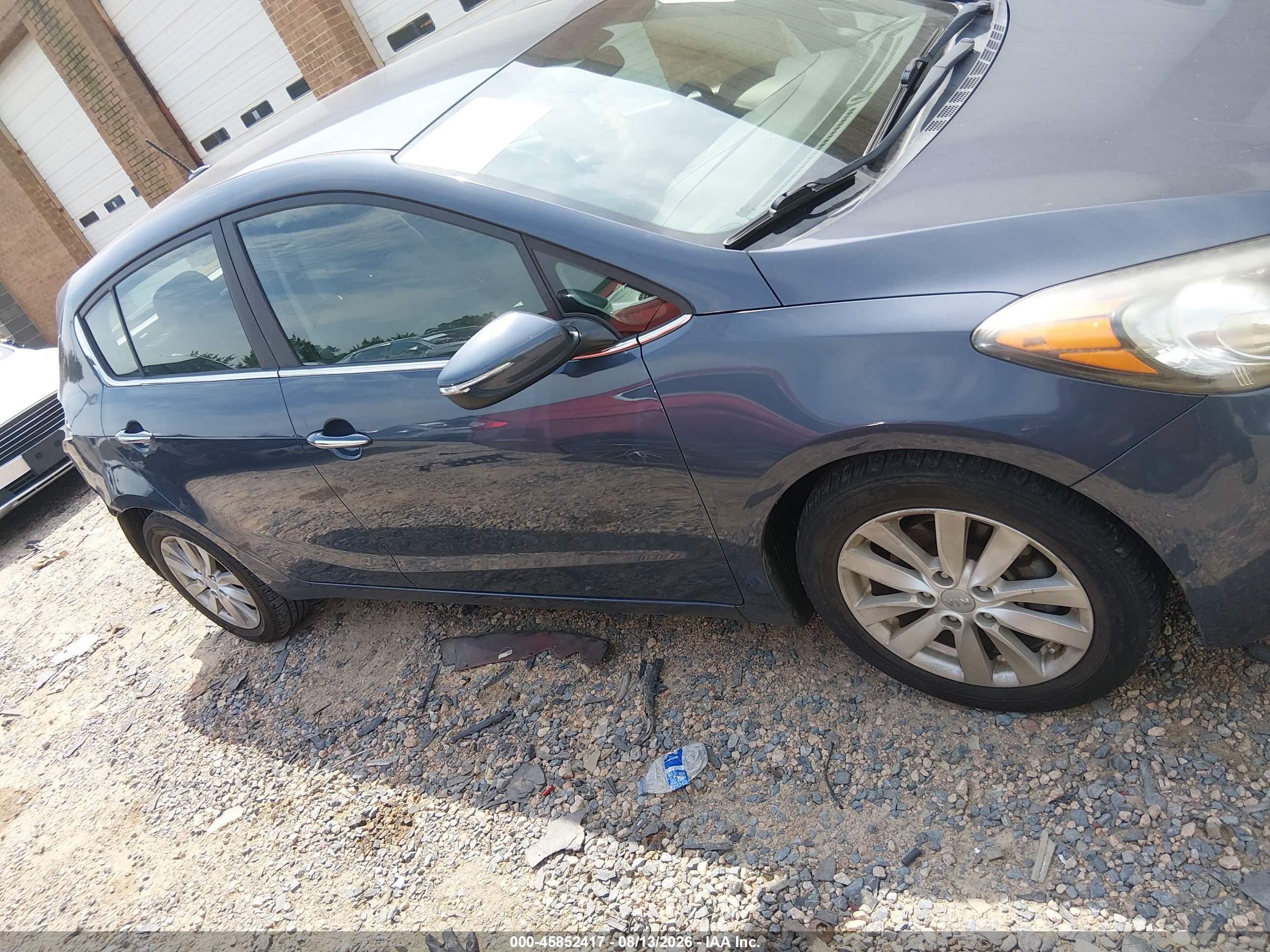 2014 Kia Forte Ex Blue vin: KNAFX5A88E5158598
