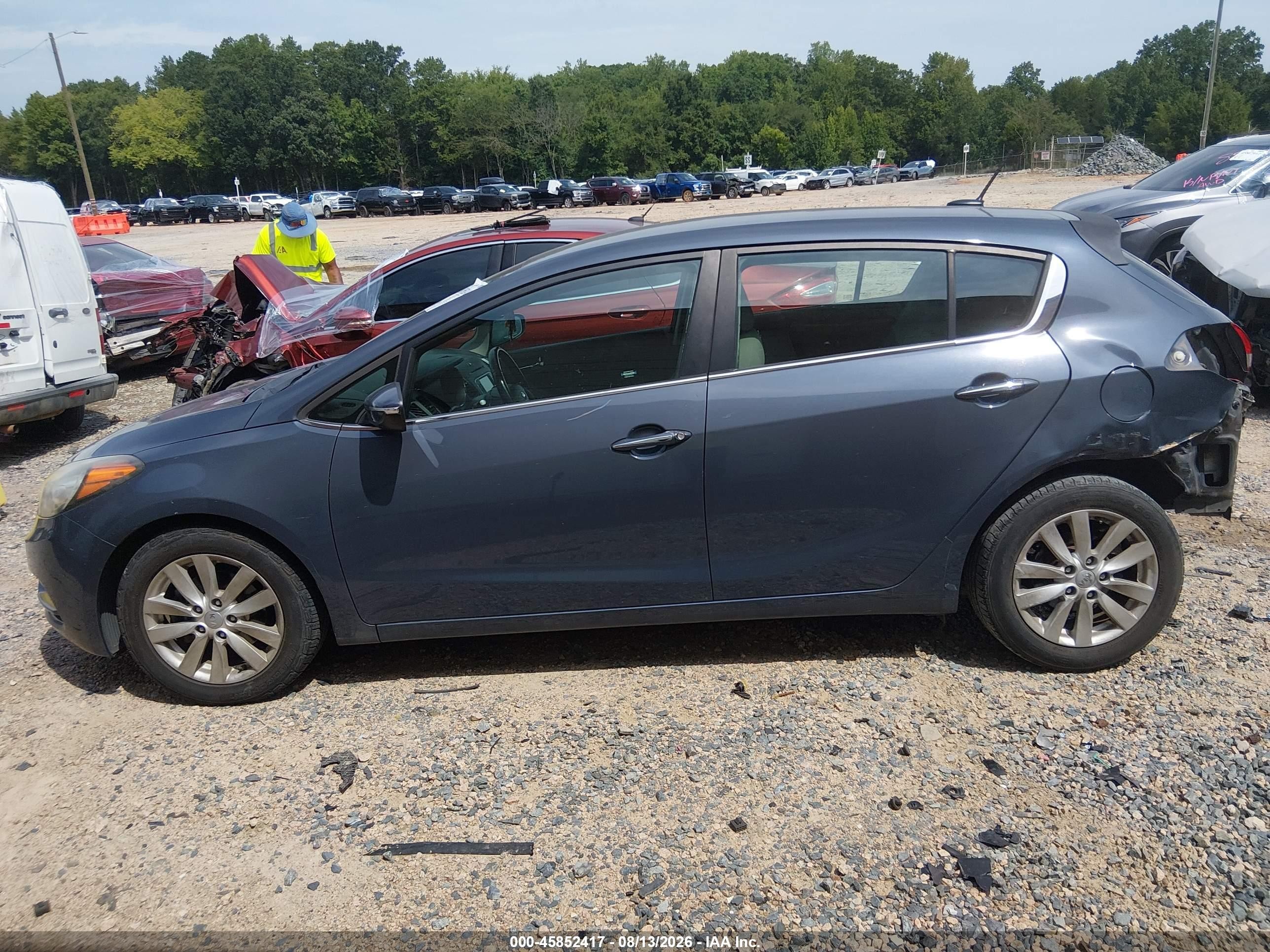 2014 Kia Forte Ex Blue vin: KNAFX5A88E5158598