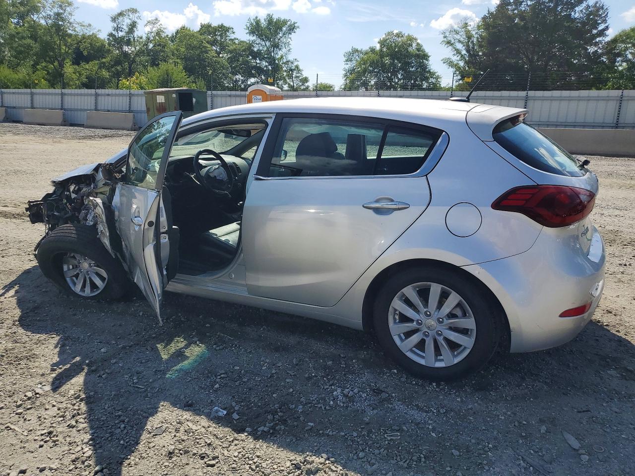 2014 Kia Forte Ex Silver vin: KNAFX5A89E5195370