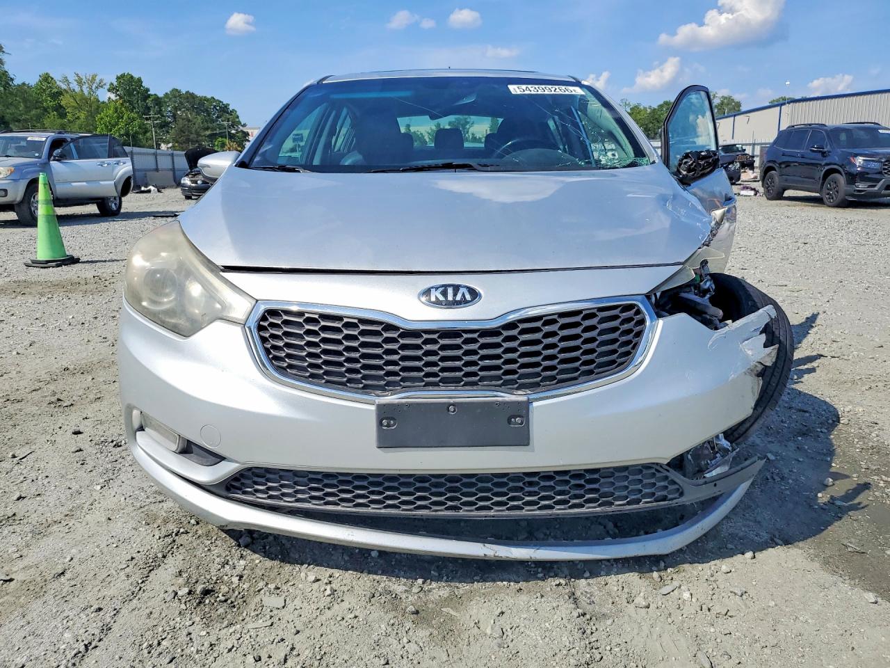 2014 Kia Forte Ex Silver vin: KNAFX5A89E5195370