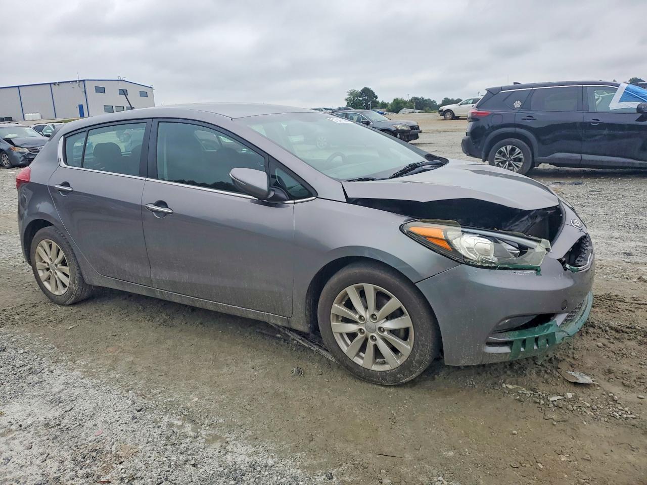 2014 Kia Forte5 Ex Gray vin: KNAFX5A89E5245619