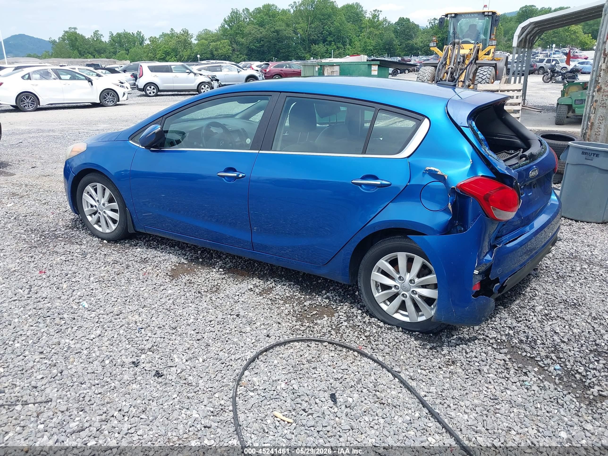 2014 Kia Forte Ex Blue vin: KNAFX5A8XE5172311