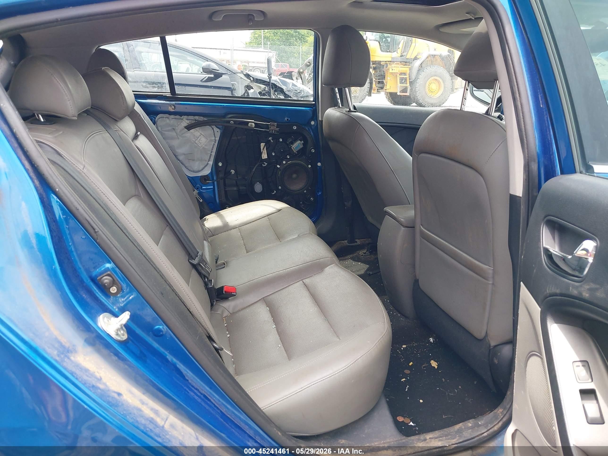 2014 Kia Forte Ex Blue vin: KNAFX5A8XE5172311