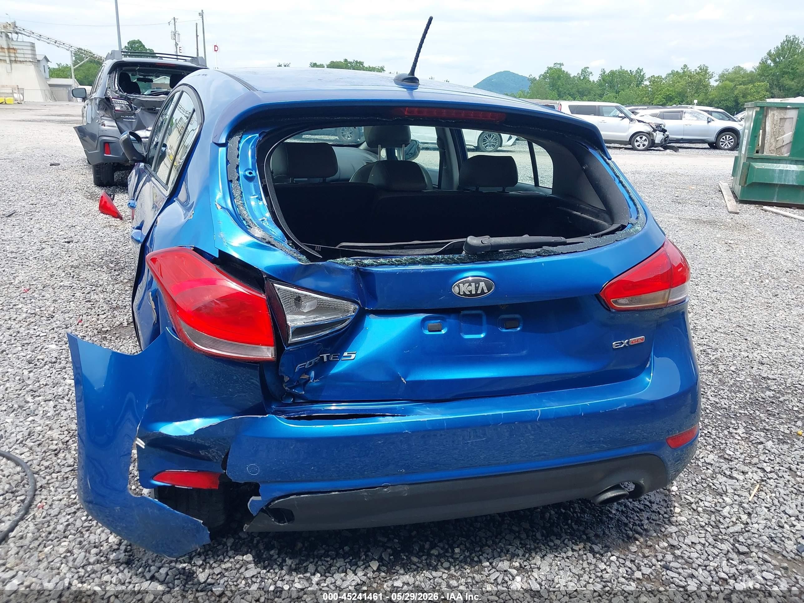 2014 Kia Forte Ex Blue vin: KNAFX5A8XE5172311