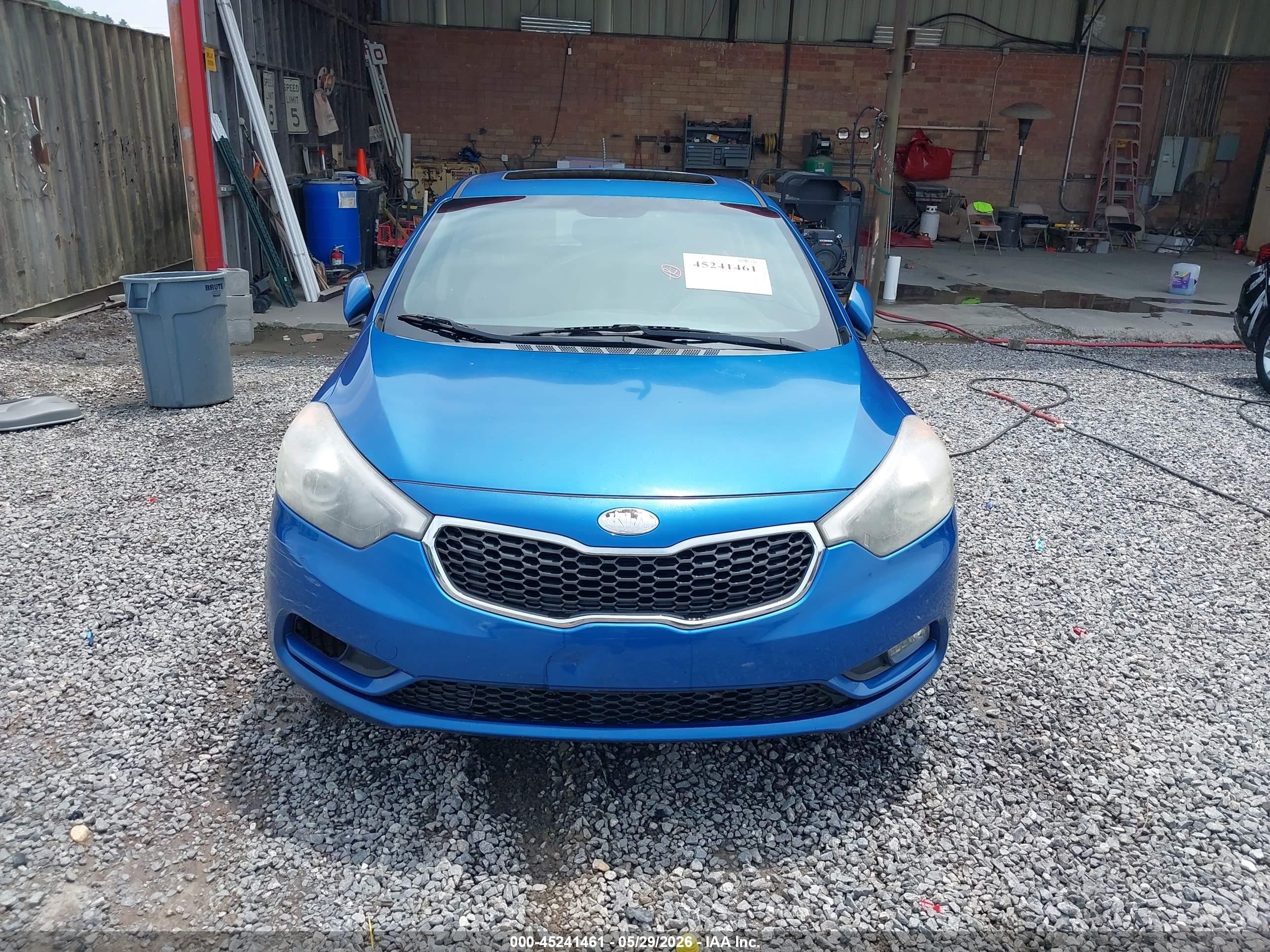 2014 Kia Forte Ex Blue vin: KNAFX5A8XE5172311