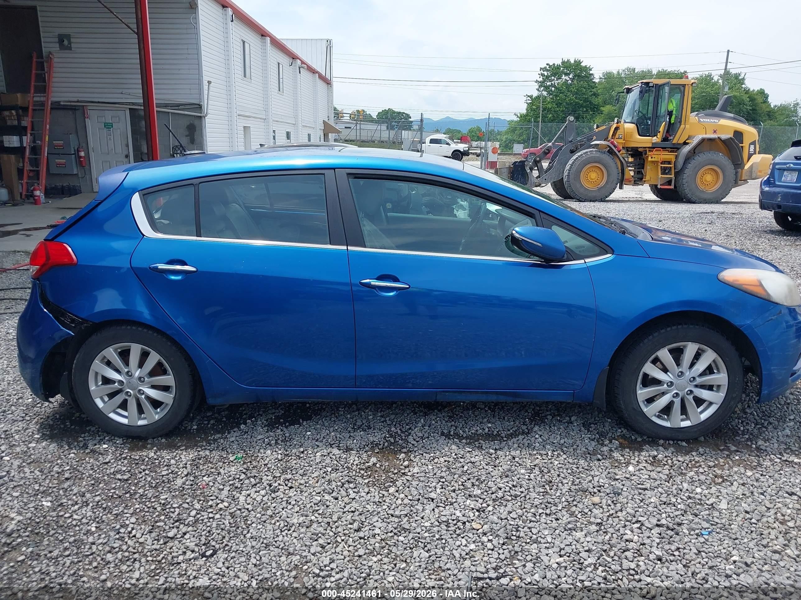 2014 Kia Forte Ex Blue vin: KNAFX5A8XE5172311