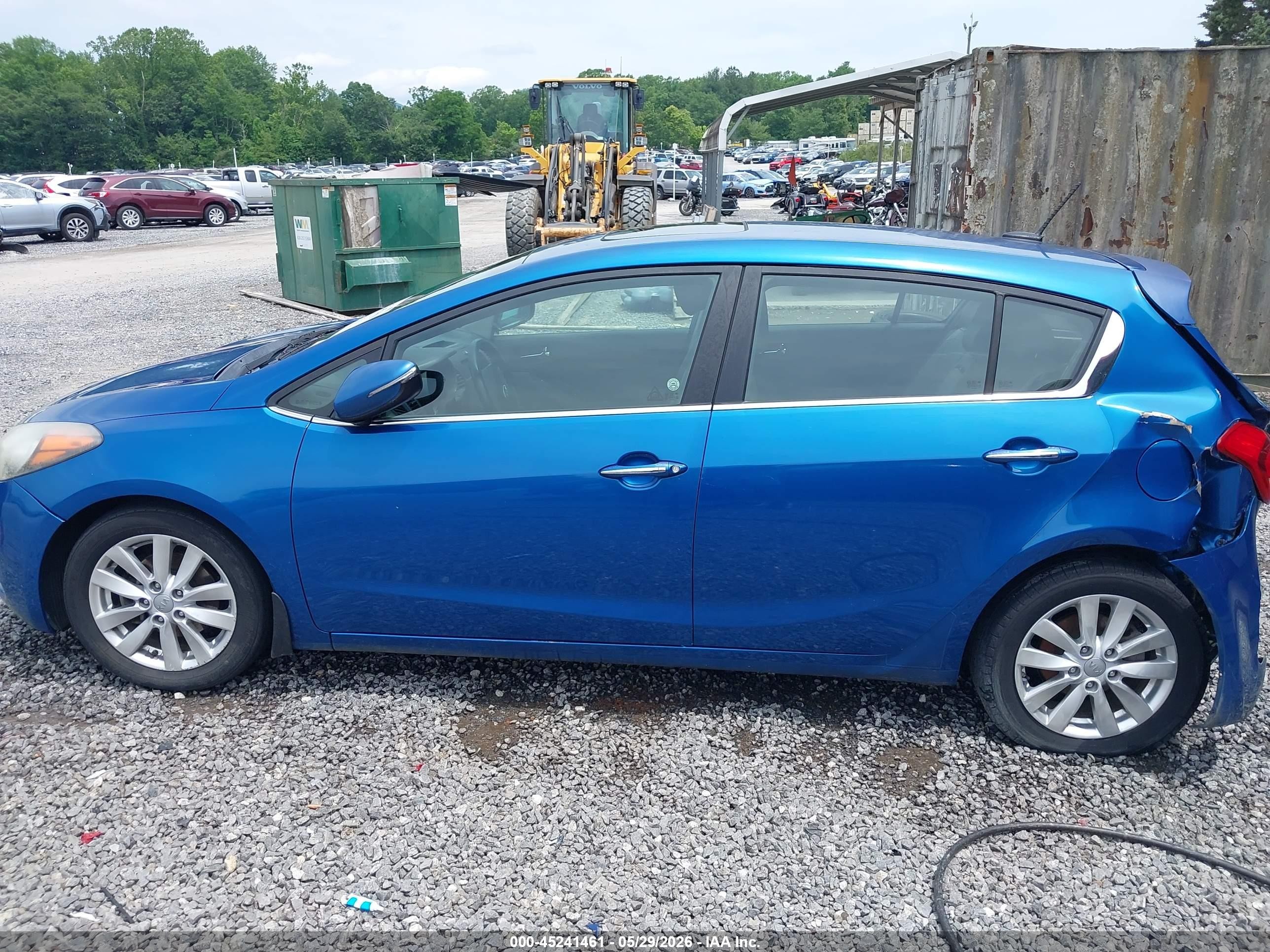 2014 Kia Forte Ex Blue vin: KNAFX5A8XE5172311