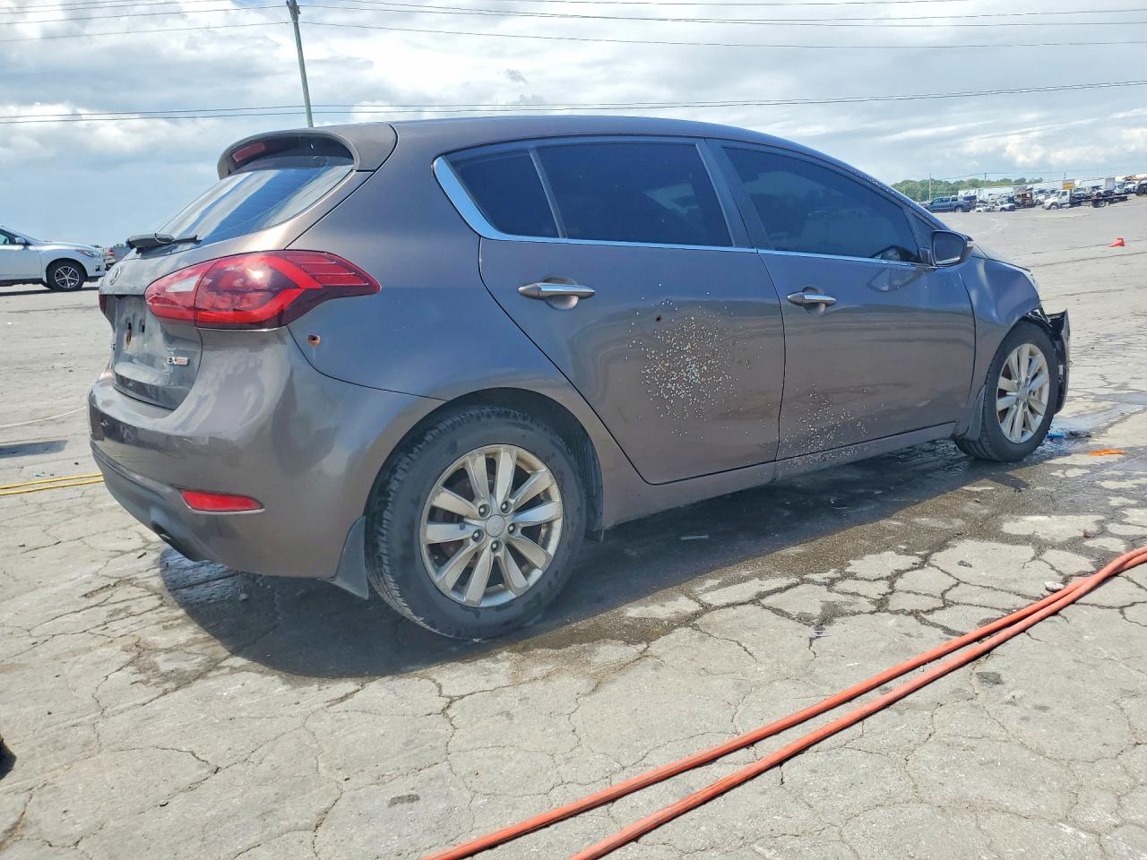 2014 Kia Forte Ex Brown vin: KNAFX5A8XE5197032