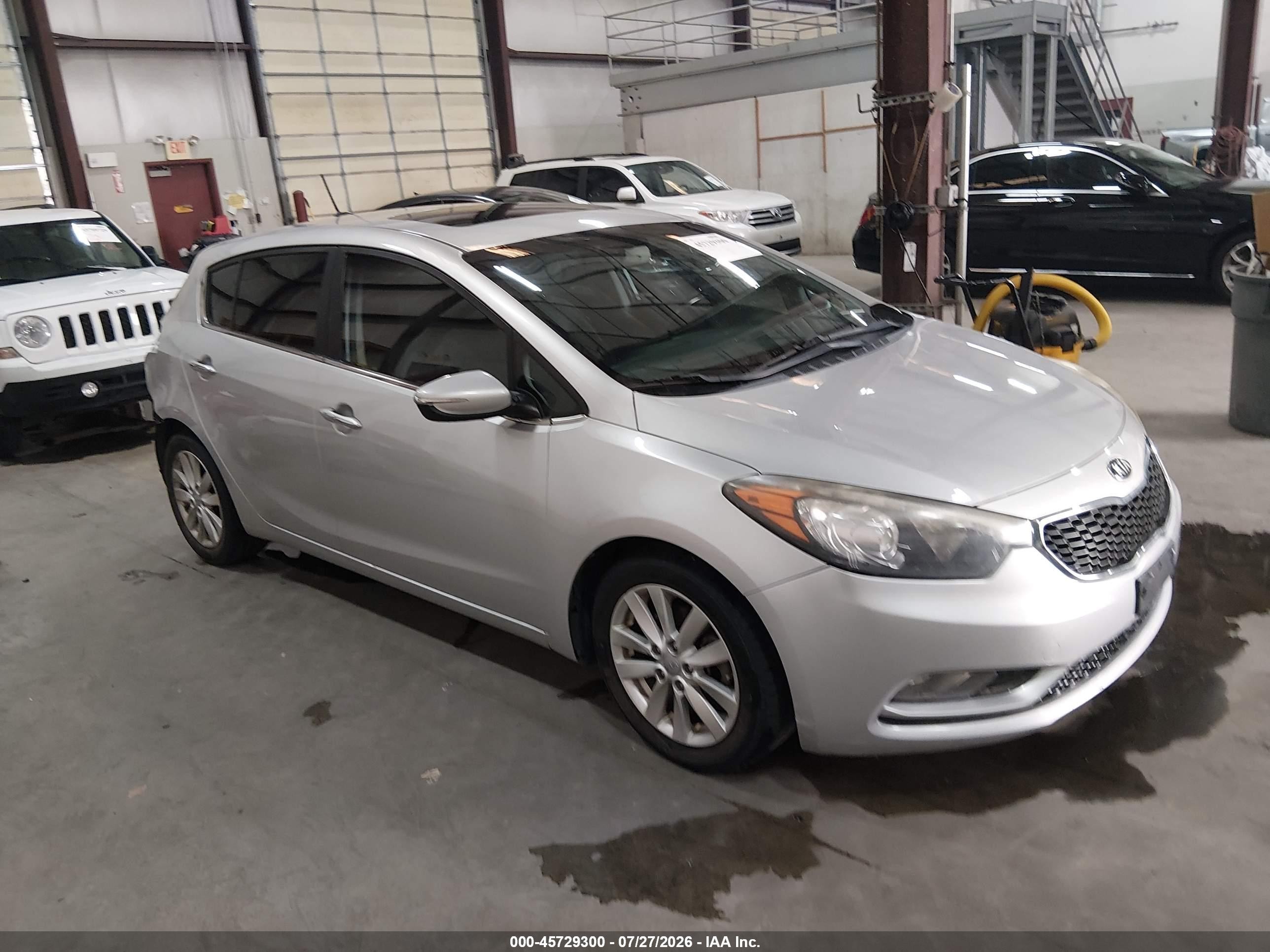 2015 Kia Forte Ex Серебряный vin: KNAFX5A8XF5296659