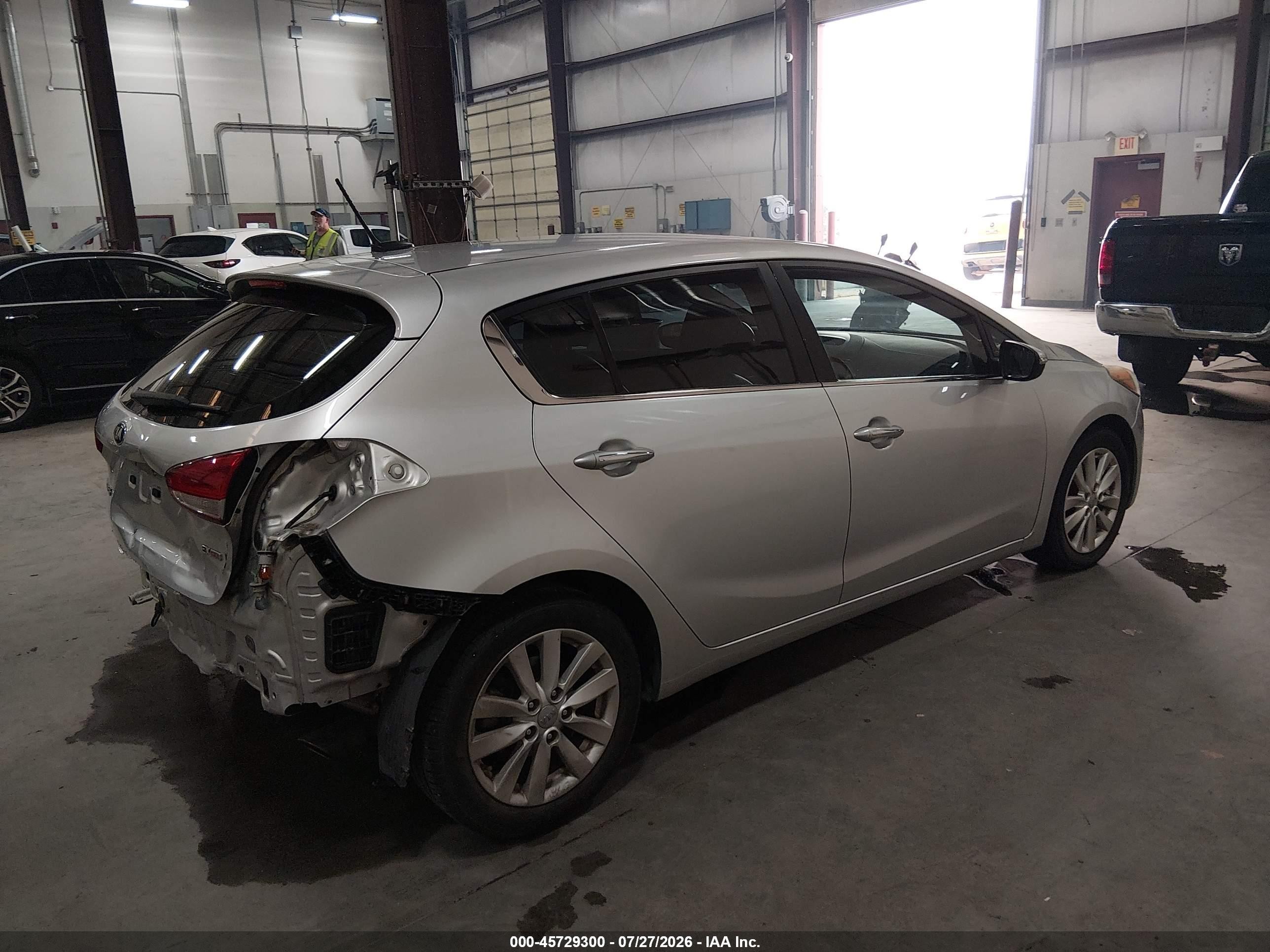 2015 Kia Forte Ex Серебряный vin: KNAFX5A8XF5296659