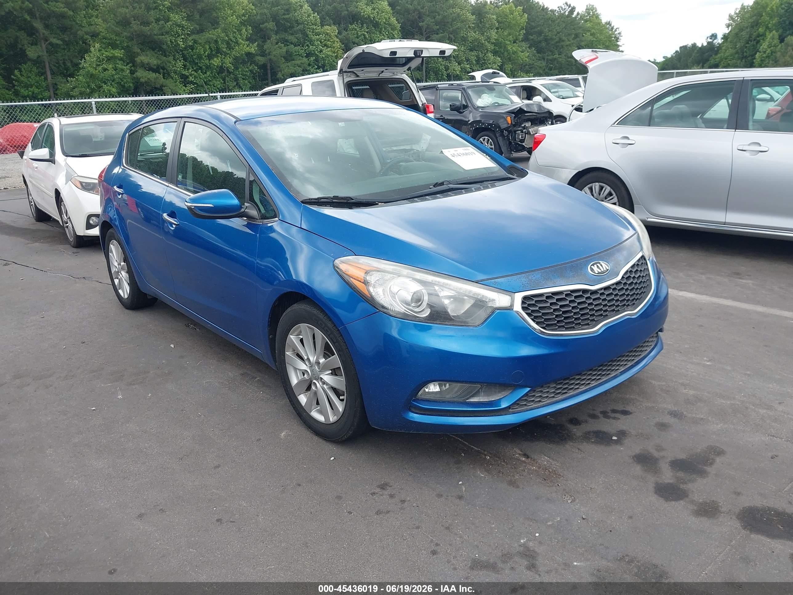 2015 Kia Forte Ex Blue vin: KNAFX5A8XF5359033