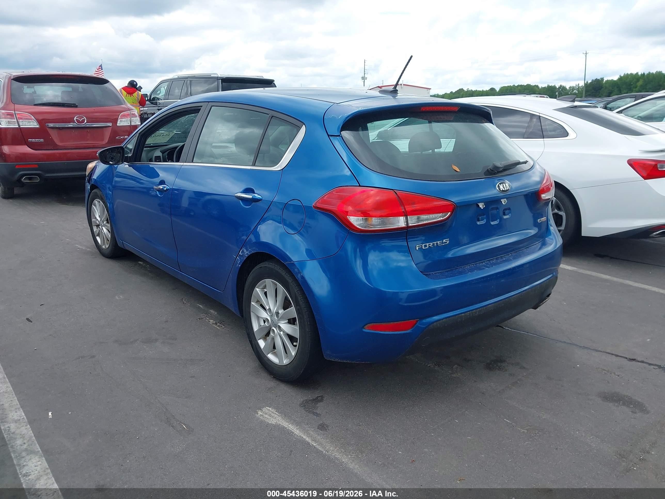 2015 Kia Forte Ex Blue vin: KNAFX5A8XF5359033