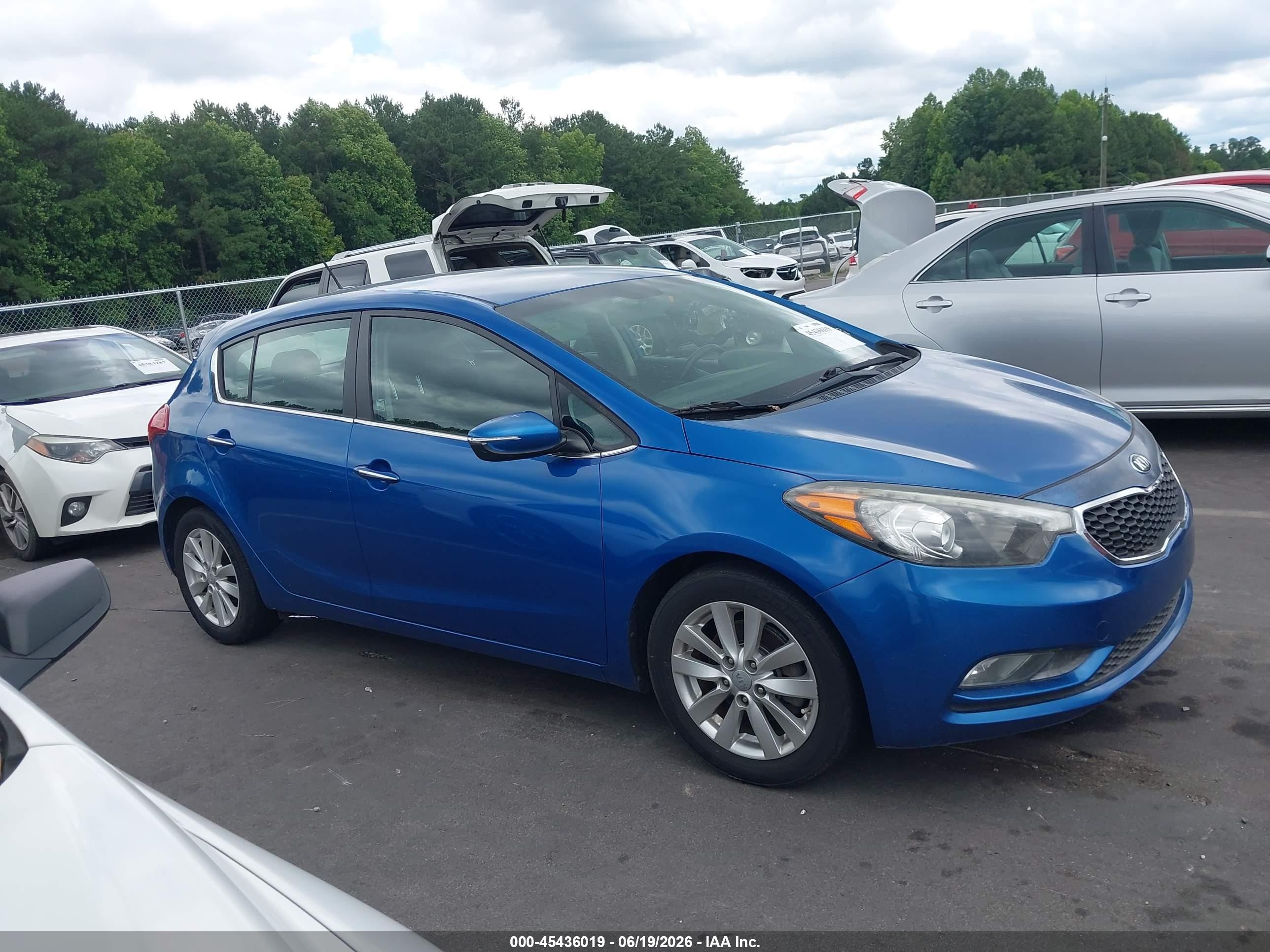 2015 Kia Forte Ex Blue vin: KNAFX5A8XF5359033