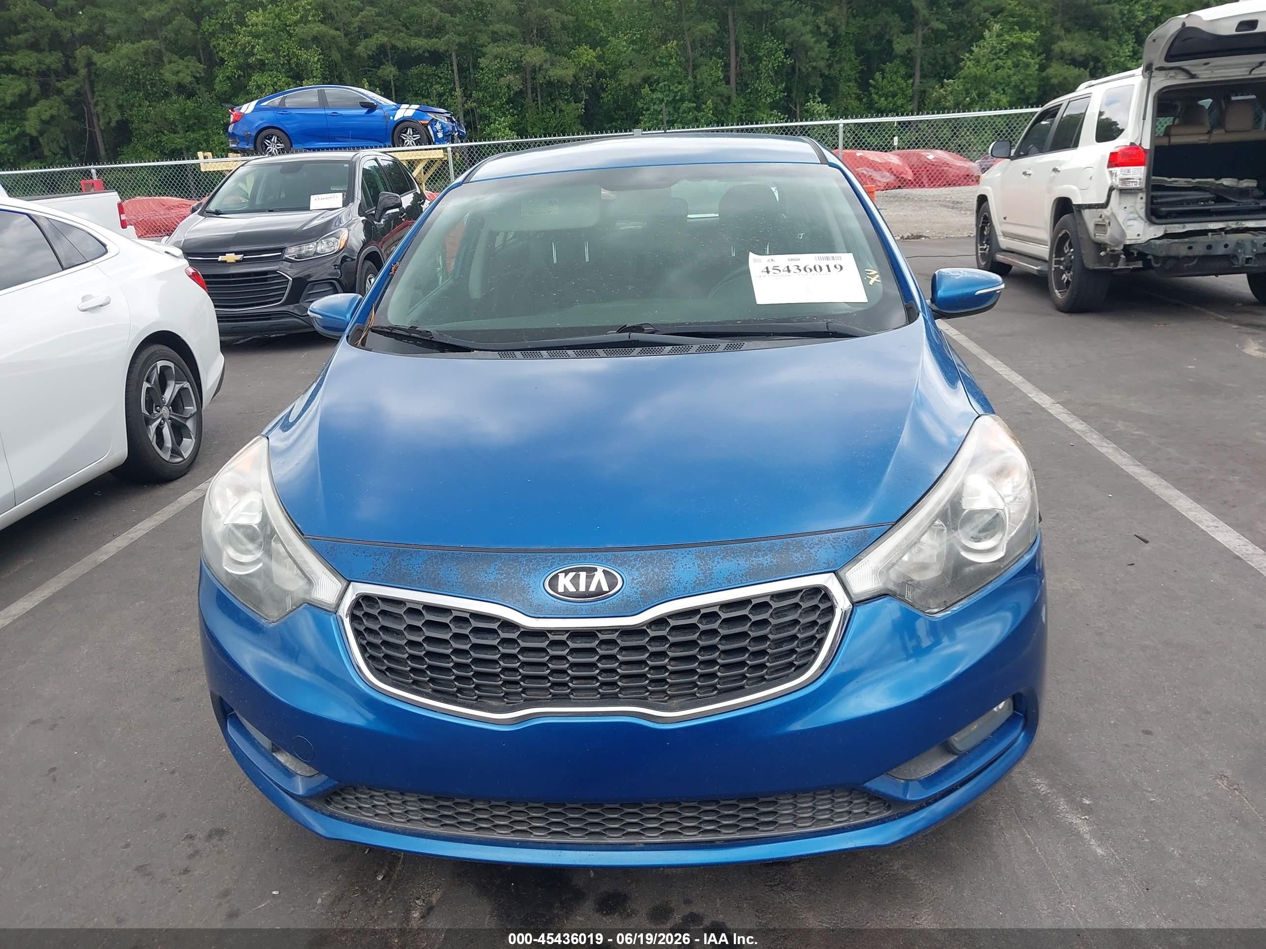 2015 Kia Forte Ex Blue vin: KNAFX5A8XF5359033