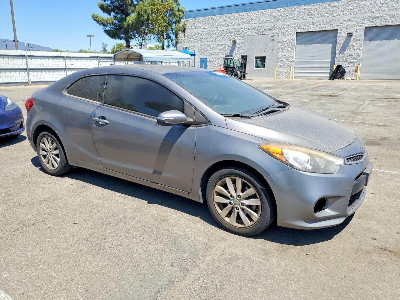 2014 Kia Forte Koup Ex Gray vin: KNAFX6A80E5202308