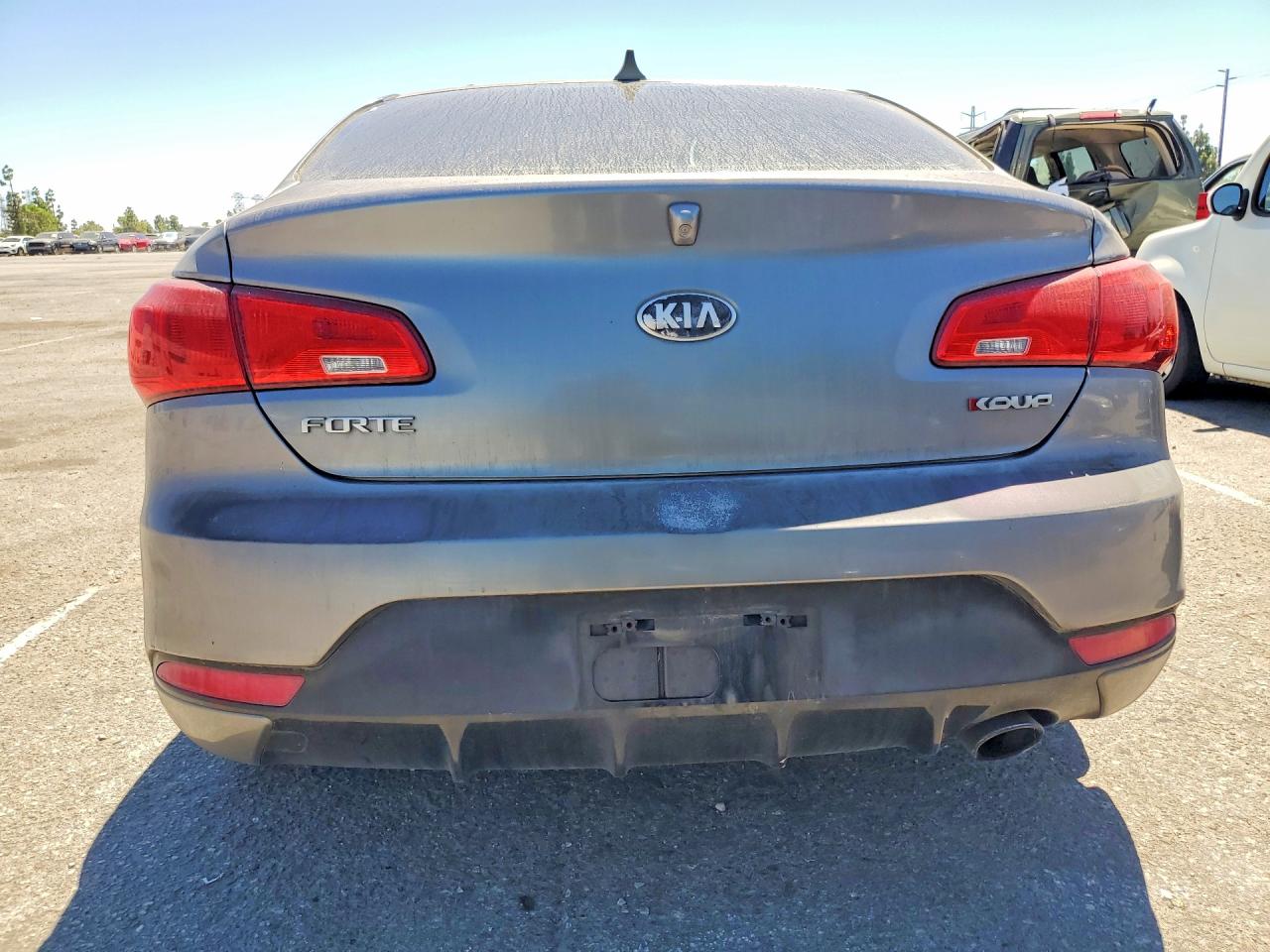 2014 Kia Forte Koup Ex Gray vin: KNAFX6A80E5202308