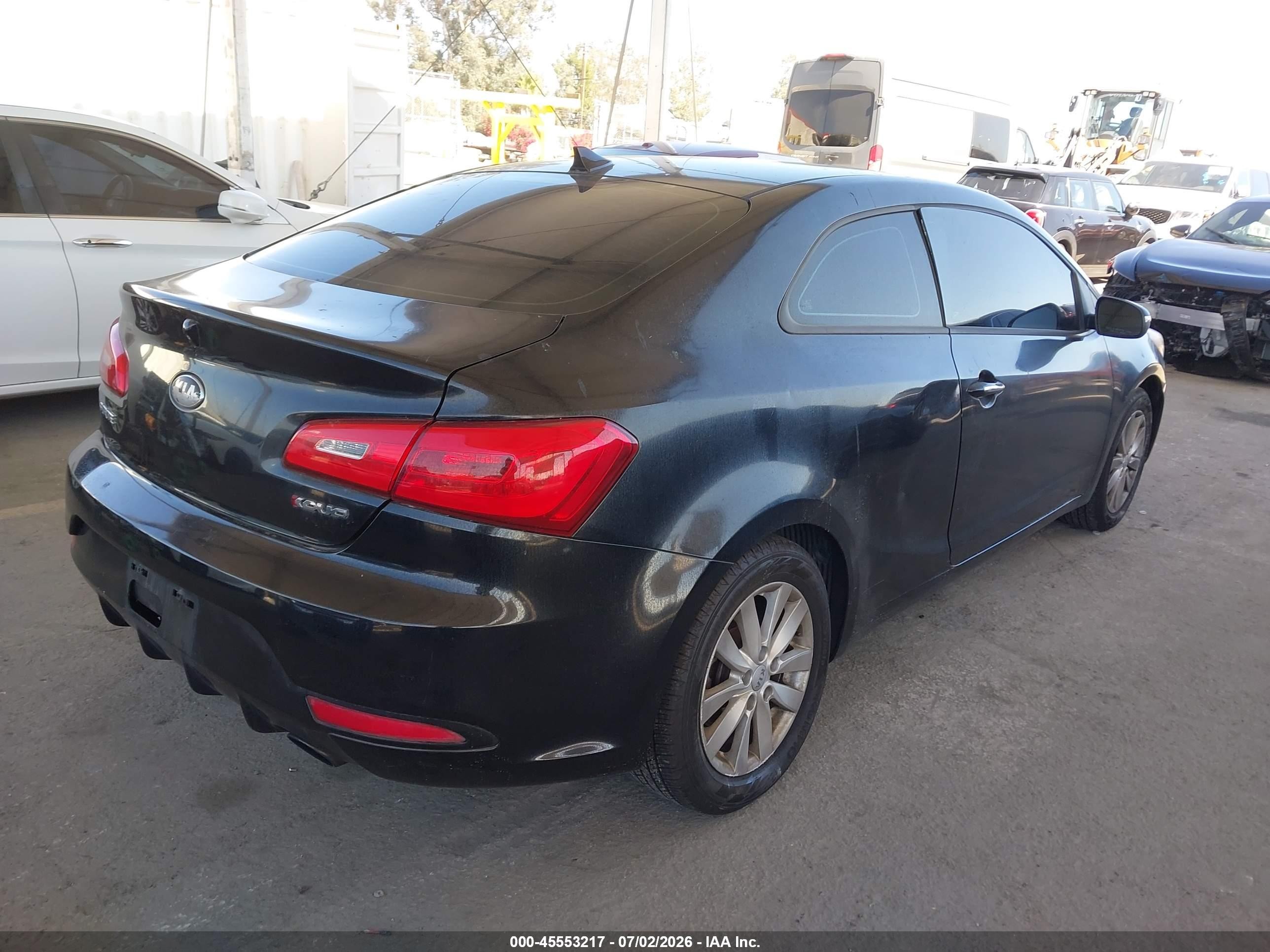 2014 Kia Forte Koup Ex Black vin: KNAFX6A80E5205189