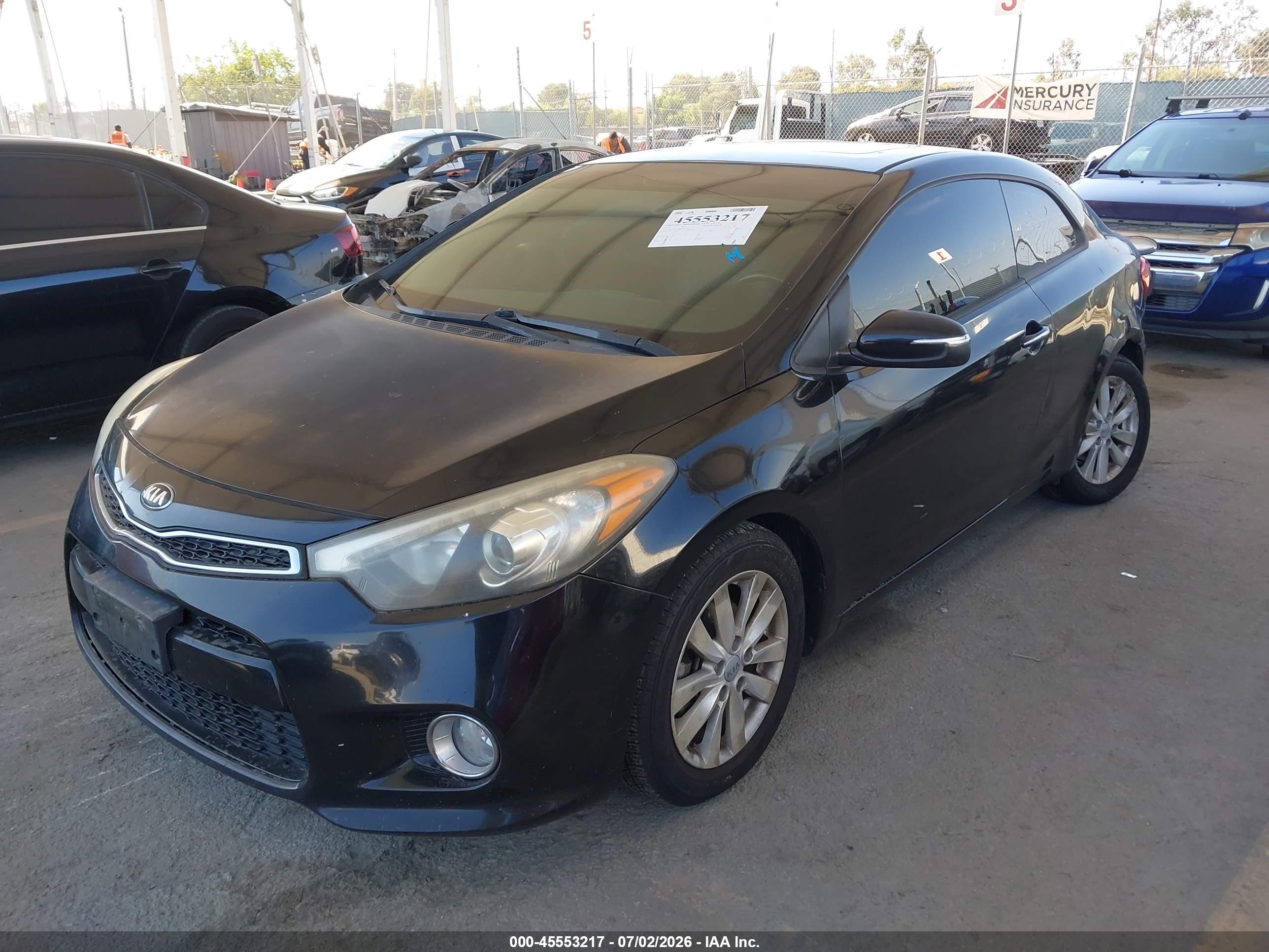 2014 Kia Forte Koup Ex Black vin: KNAFX6A80E5205189