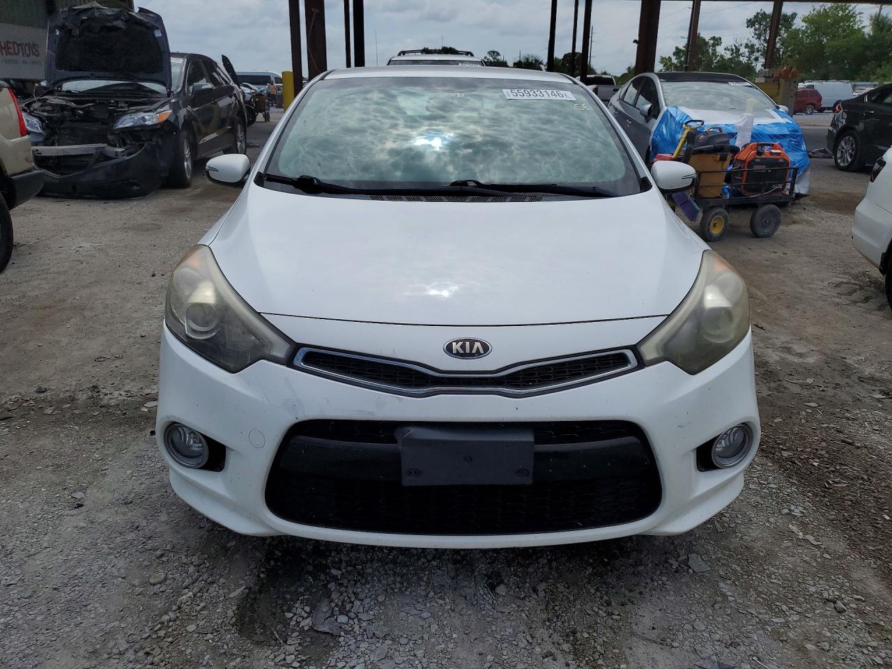 2014 Kia Forte Ex White vin: KNAFX6A82E5216503