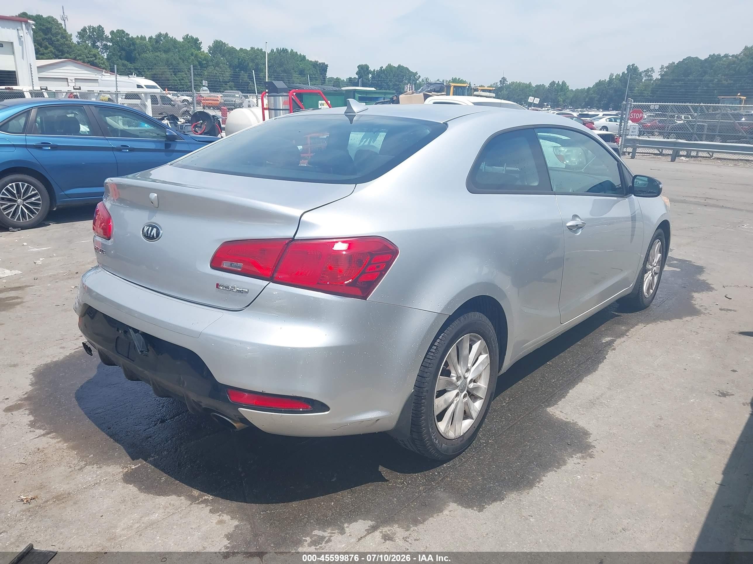 2014 Kia Forte Koup Ex Silver vin: KNAFX6A82E5249954