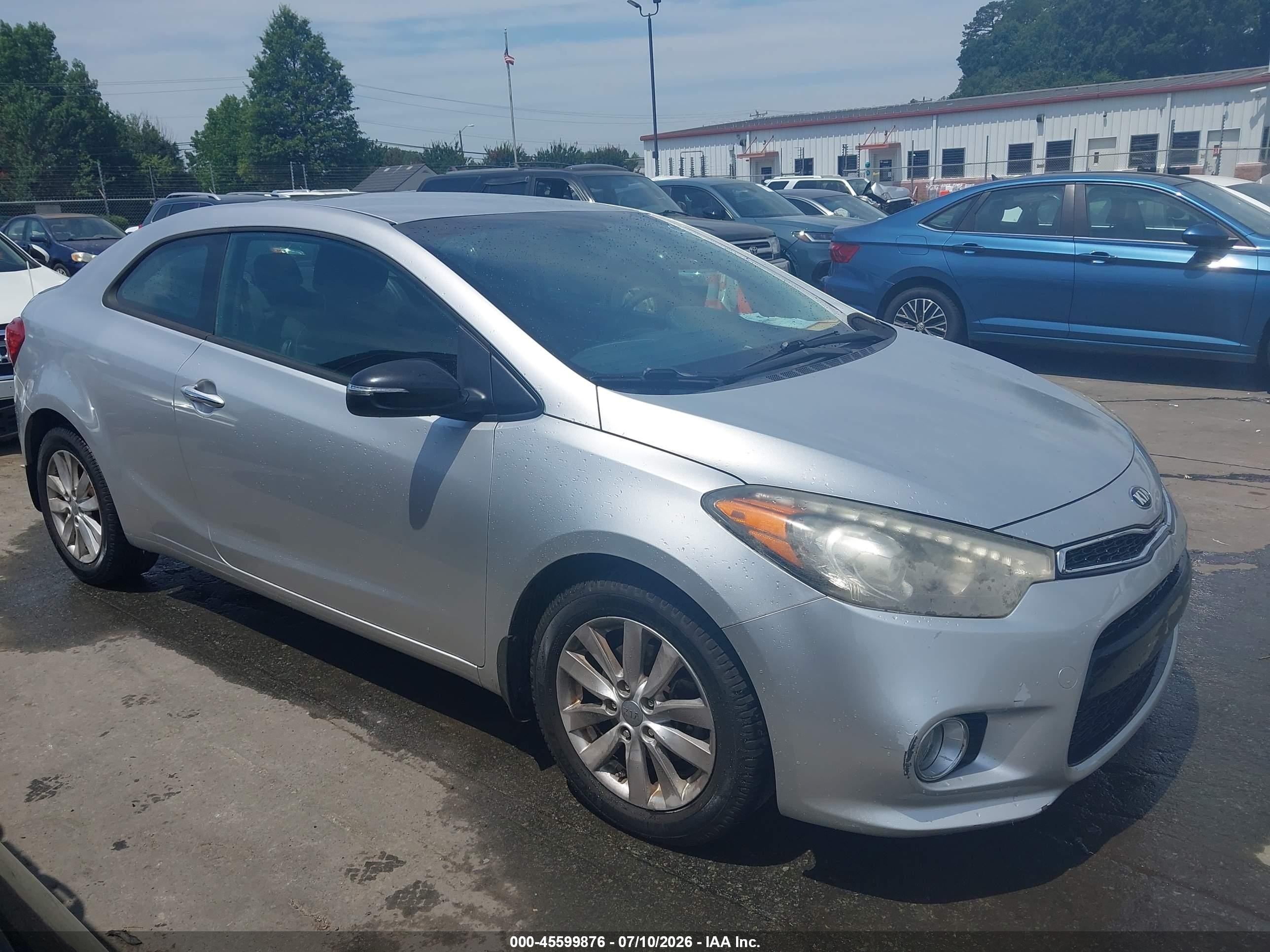 2014 Kia Forte Koup Ex Silver vin: KNAFX6A82E5249954