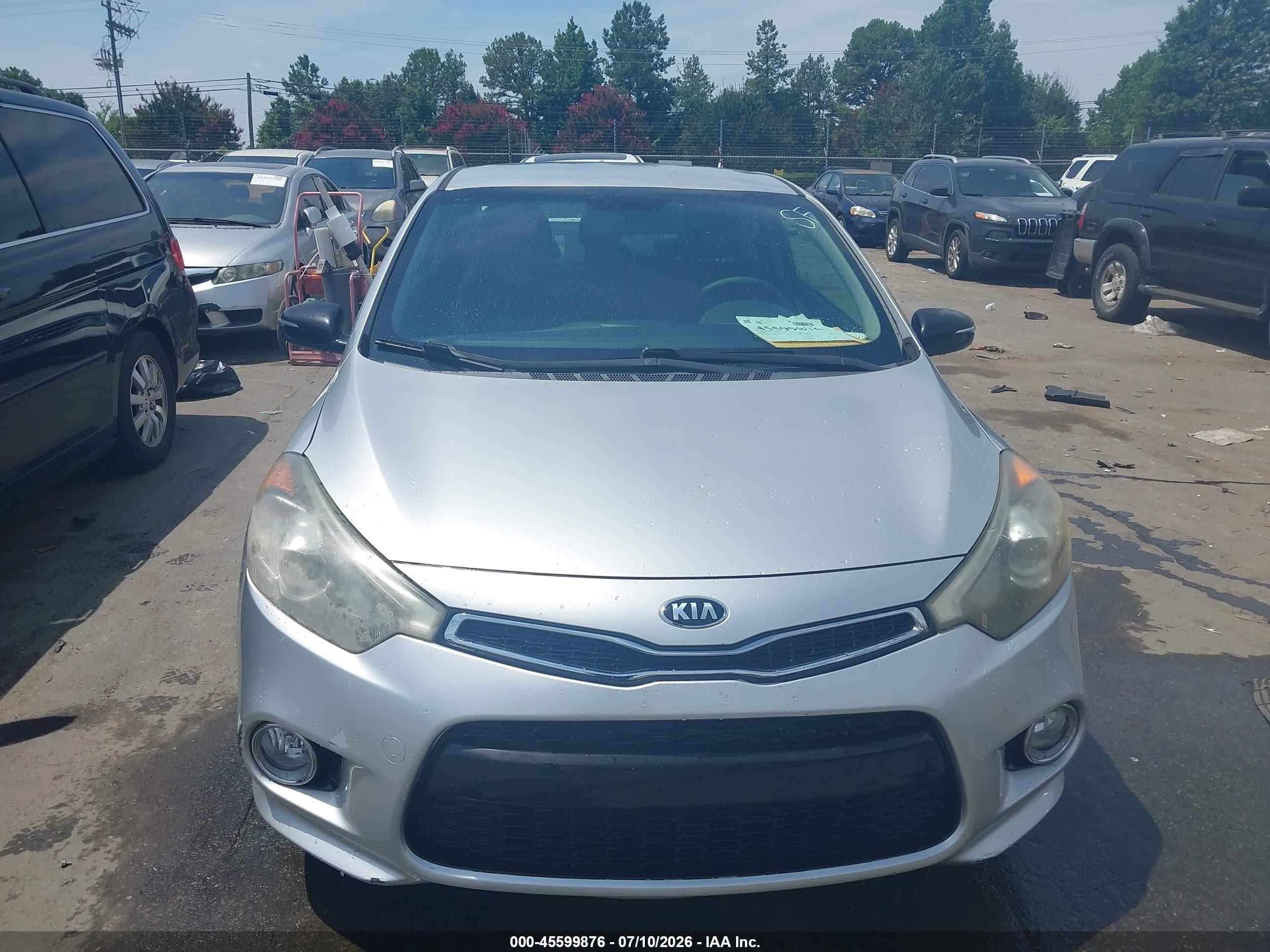 2014 Kia Forte Koup Ex Silver vin: KNAFX6A82E5249954