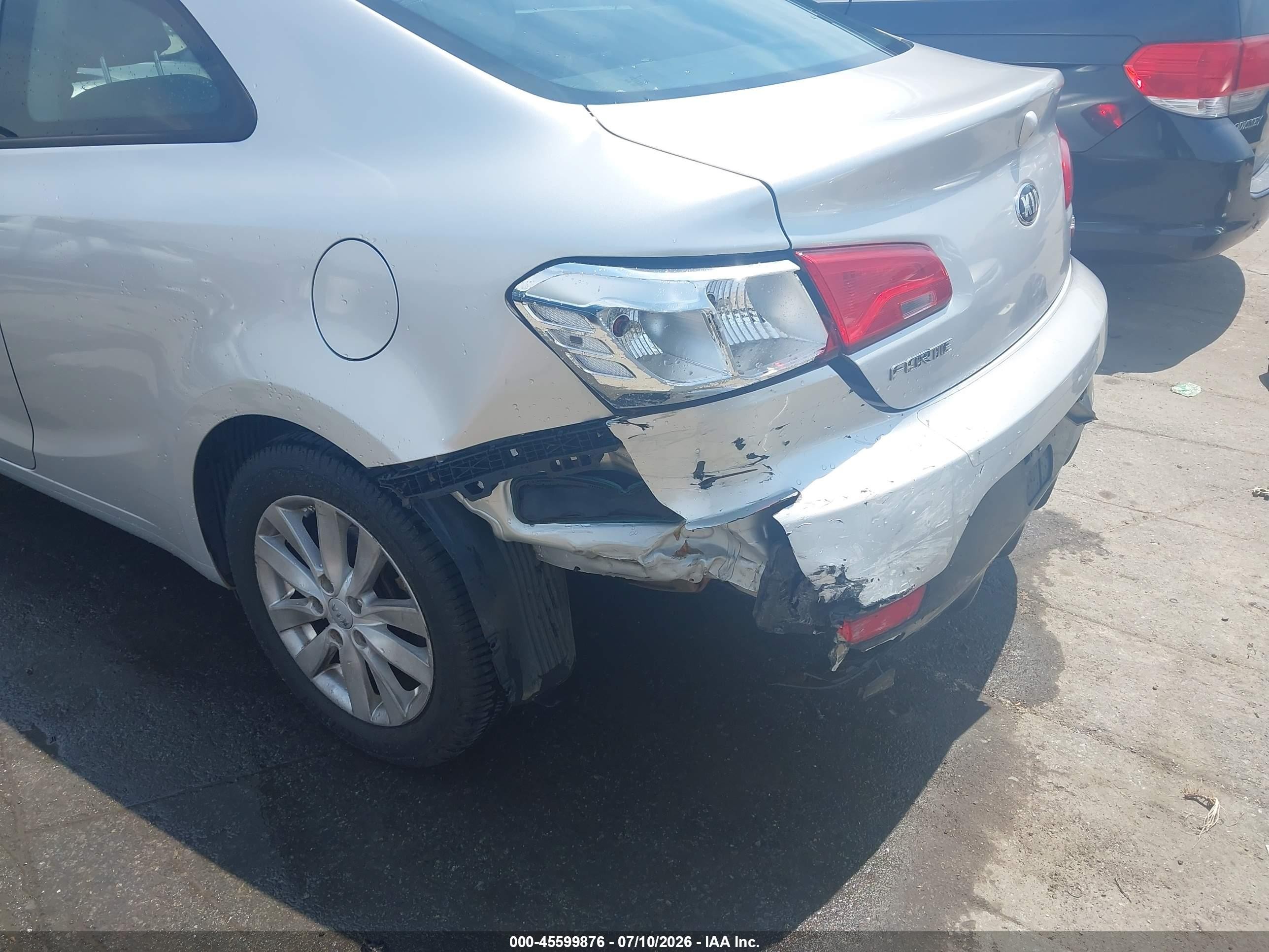 2014 Kia Forte Koup Ex Silver vin: KNAFX6A82E5249954