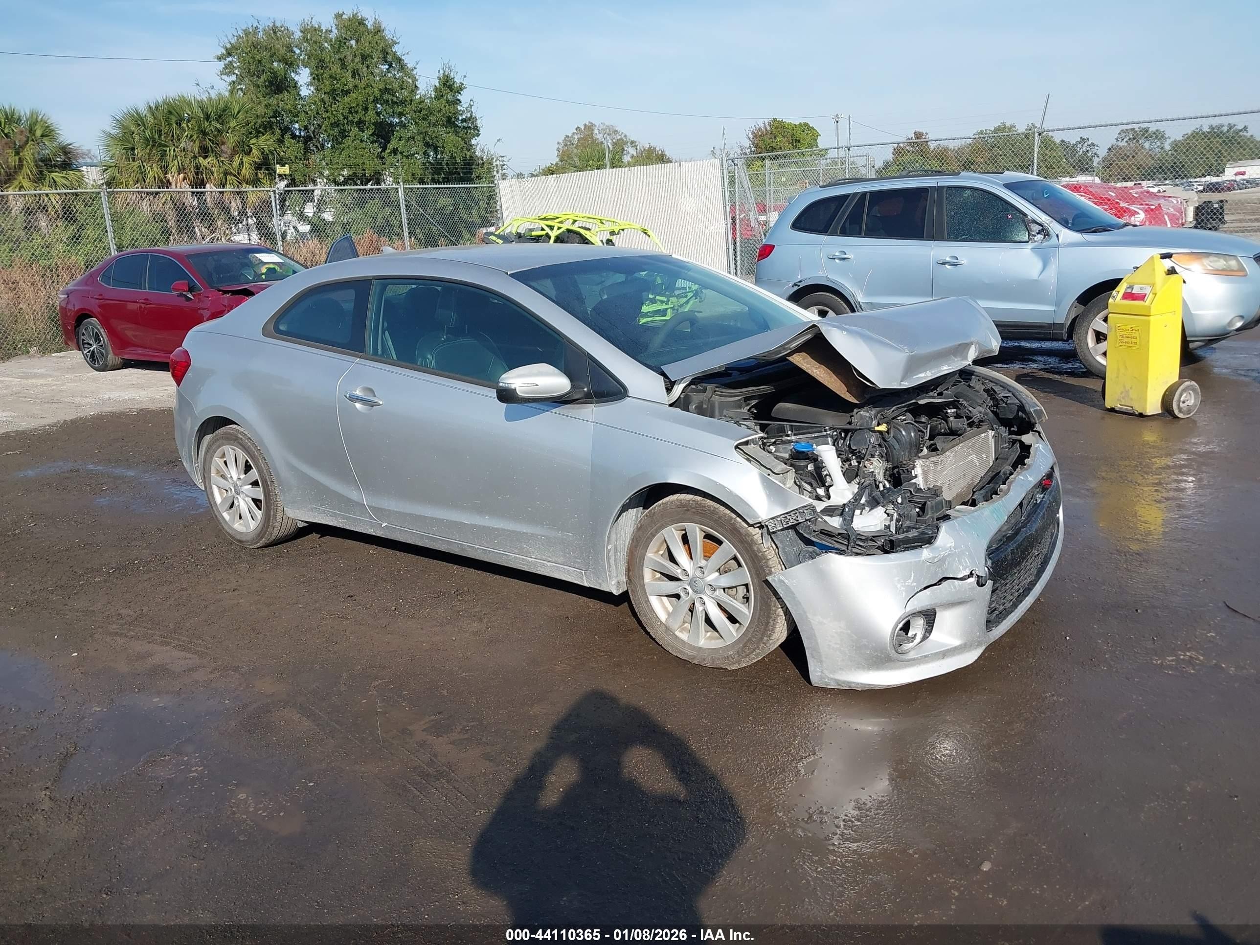 2015 Kia Forte Koup Ex Silver vin: KNAFX6A82F5265265