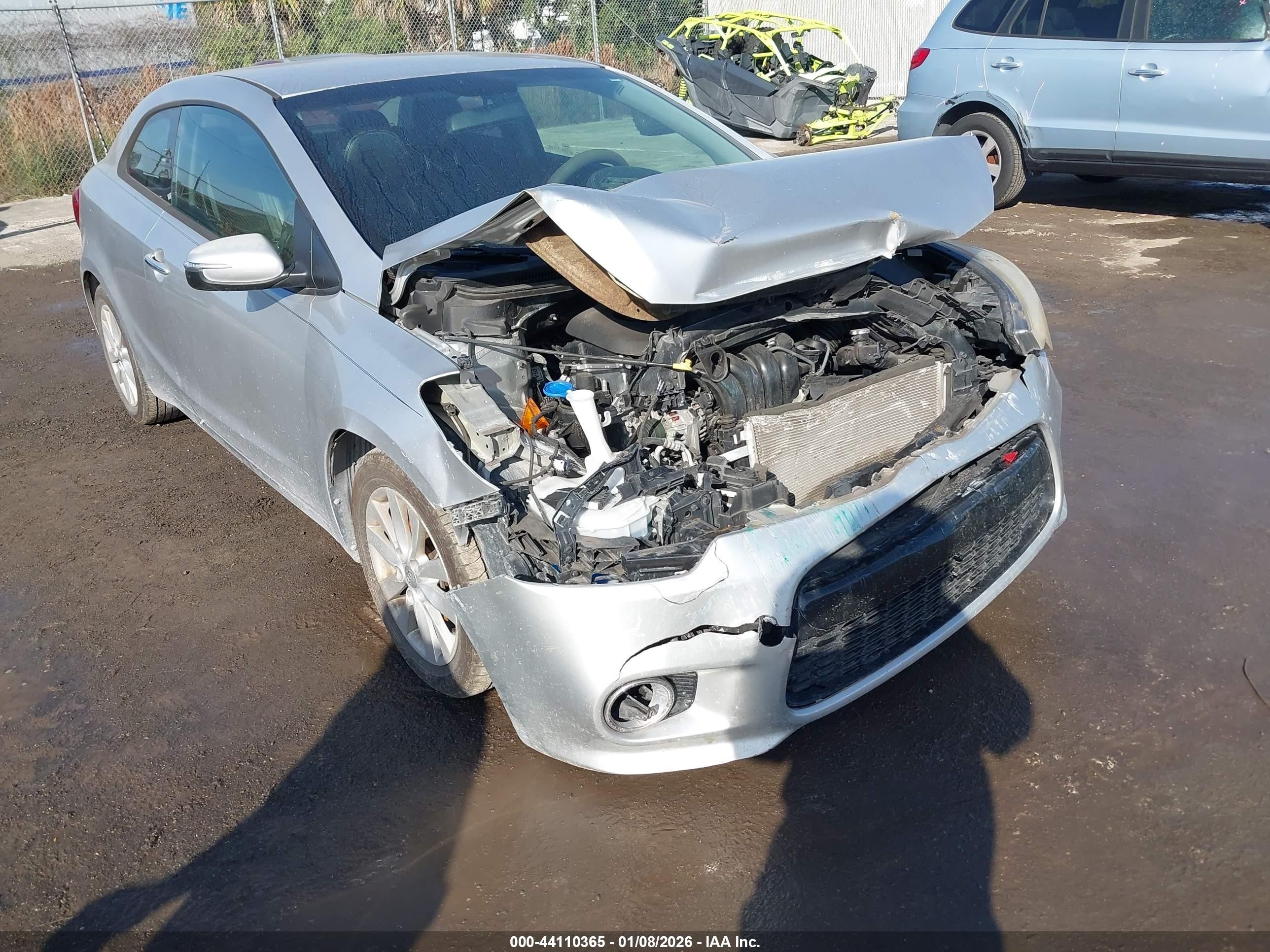 2015 Kia Forte Koup Ex Silver vin: KNAFX6A82F5265265